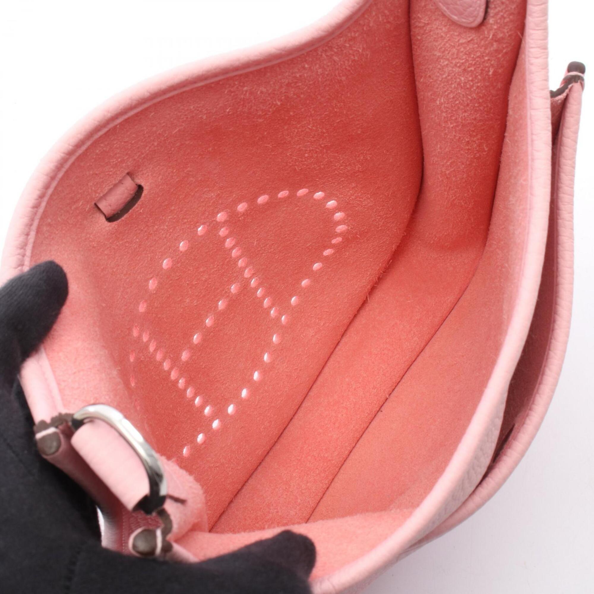 Hermes Pink Taurillon Clemence Leather Handbag Shoulder Bag (Pre-Owned)