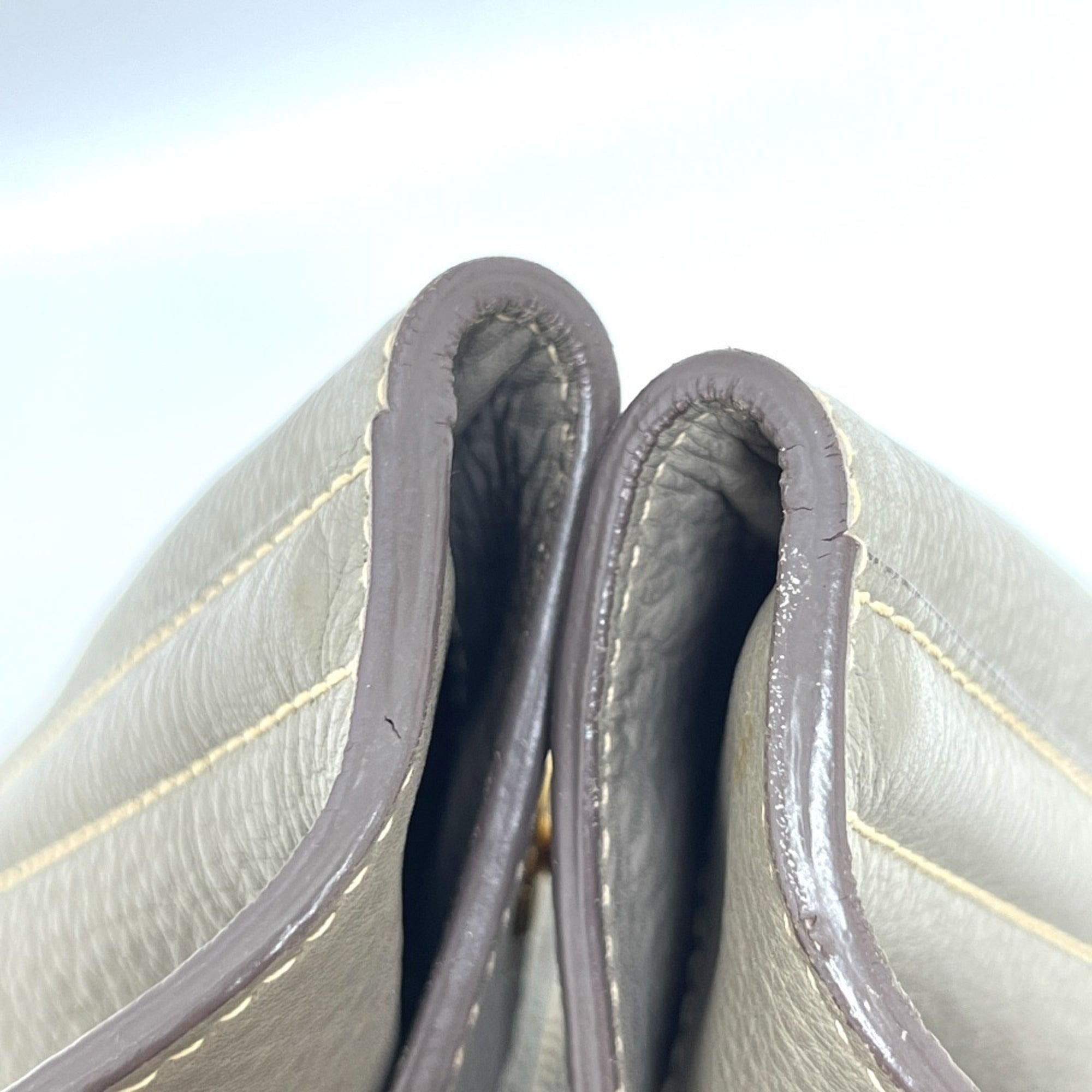 Prada Gray Canapa Handbag Tote Bag (Pre-Owned)