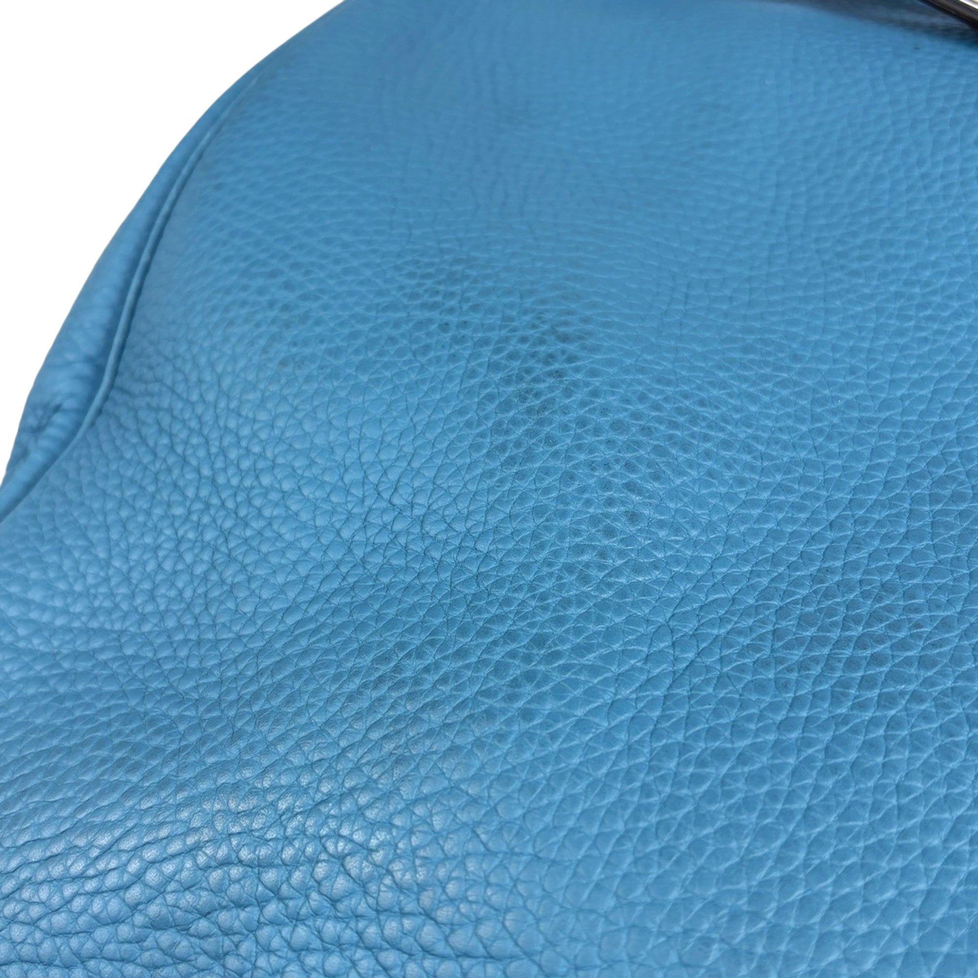 Hermes Blue Jean Togo Leather Handbag (Pre-Owned)