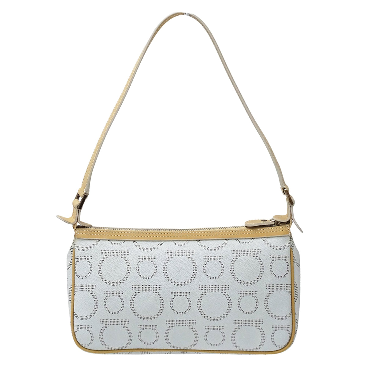 Salvatore Ferragamo Light Blue Leather Handbag Pouch (Pre-Owned)