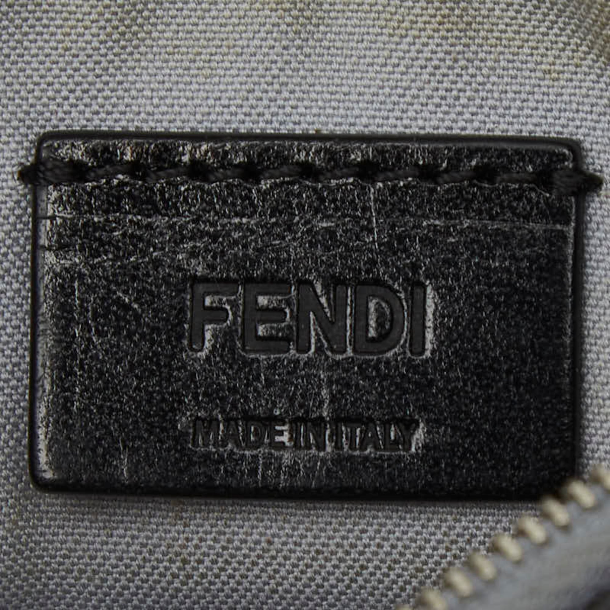 Fendi Gray Multi-Color Leather Coin Purse/Coin Case (Pre-Owned)