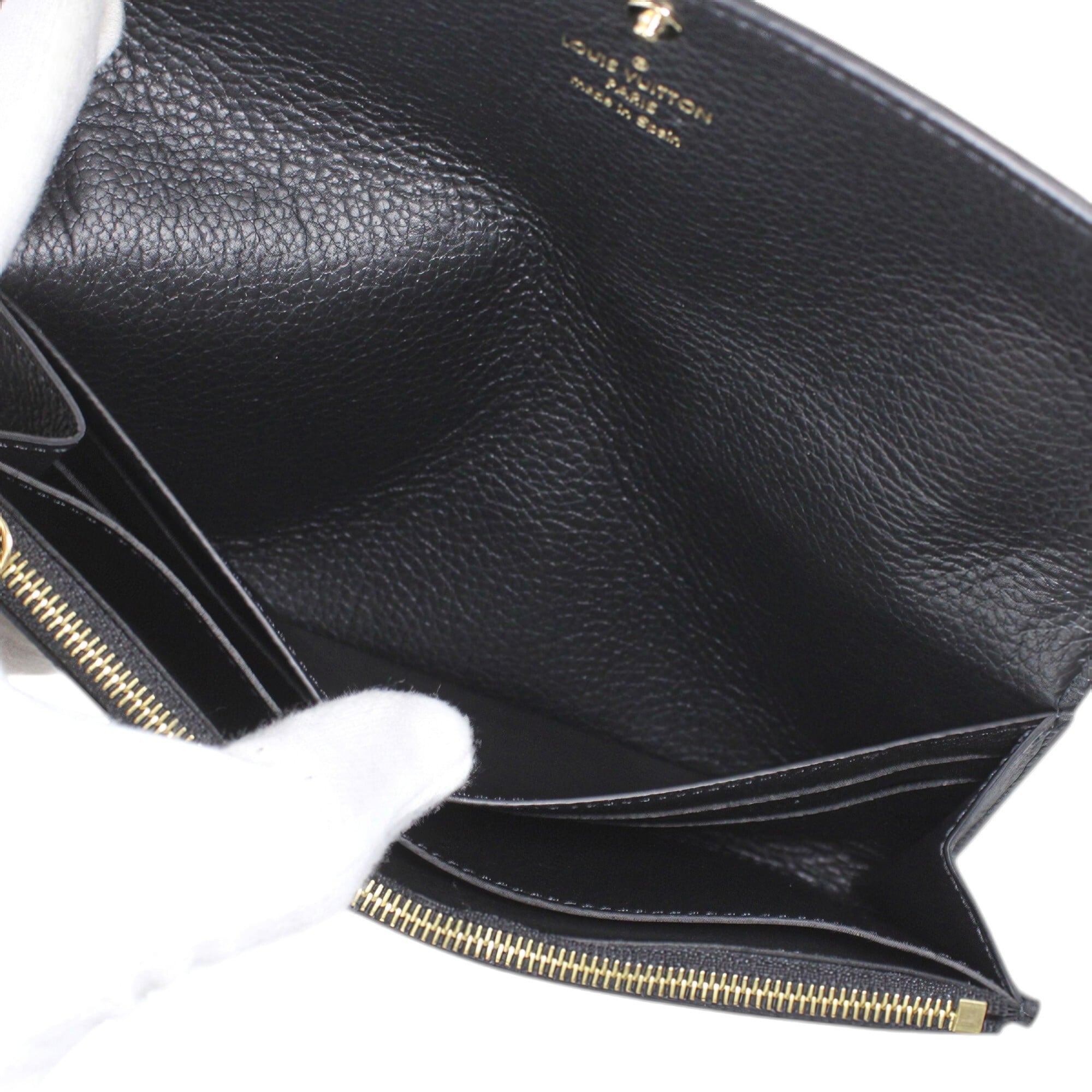 Louis Vuitton Beige Black Monogram Monogram Empreinte Wallet (Bi-Fold) (Pre-Owned)