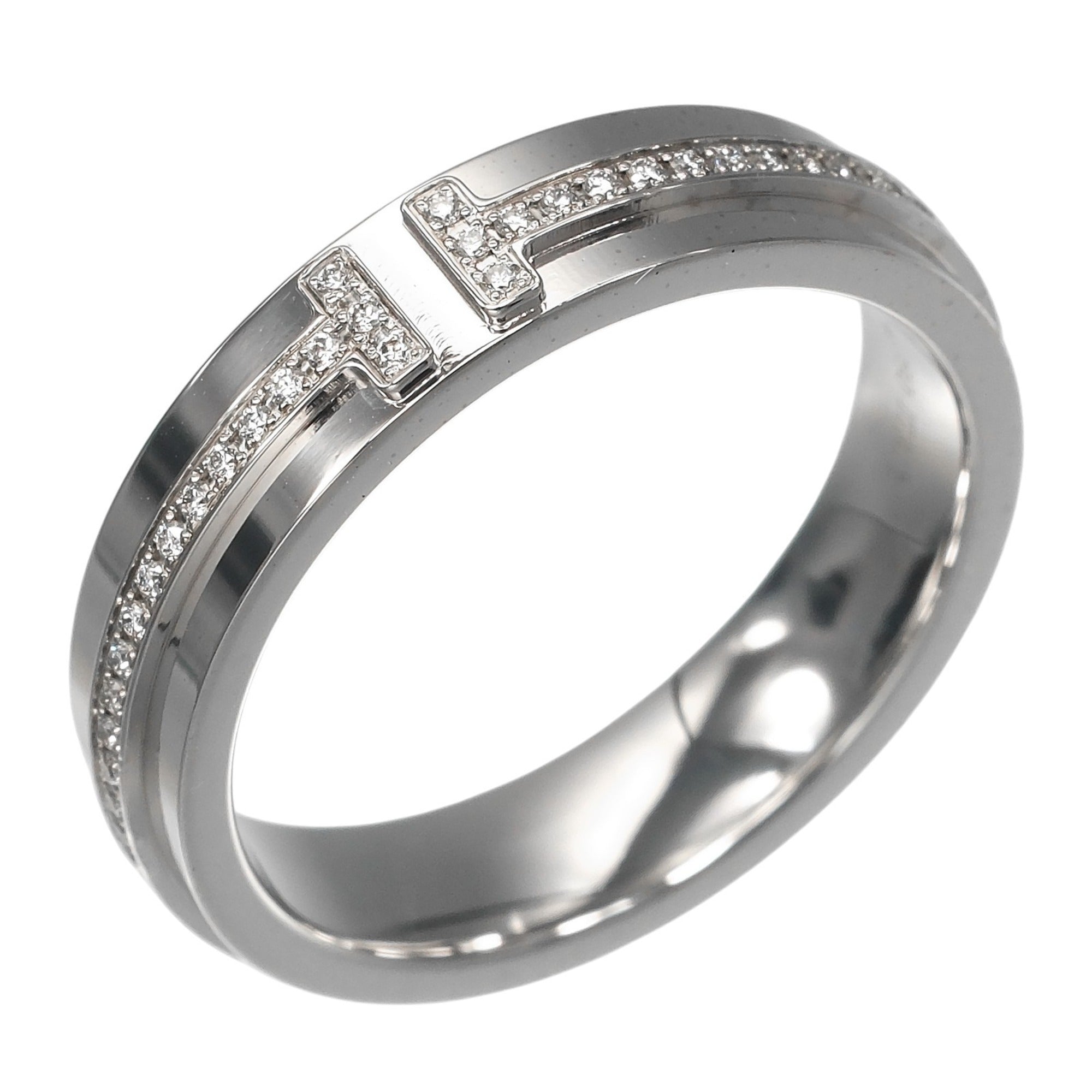 Tiffany White Gold (18K) Band Ring (Pre-Owned)