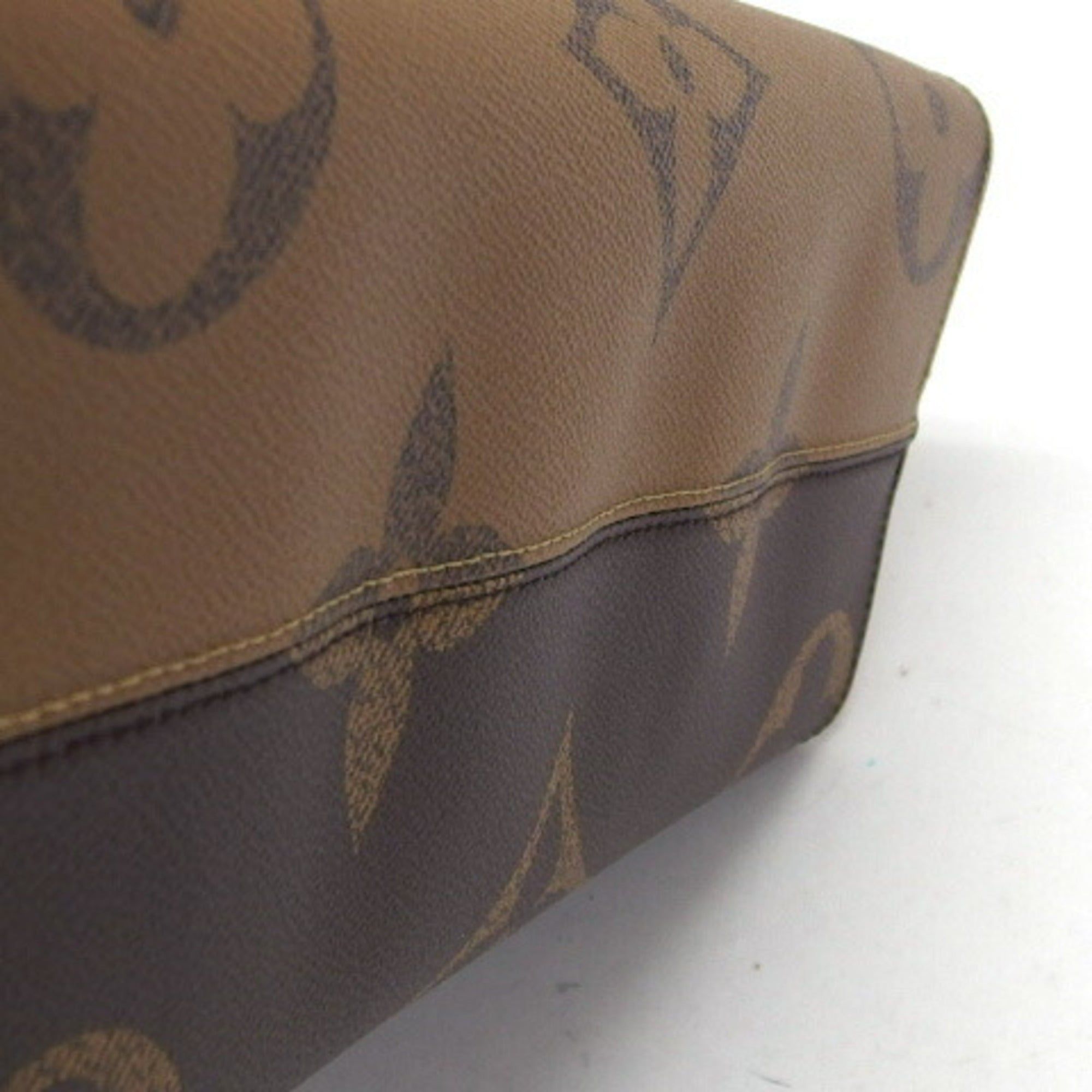 Louis Vuitton Monogram Dark Brown Marron Monogram Monogram Reverse Shoulder Bag Tote Bag (Pre-Owned)