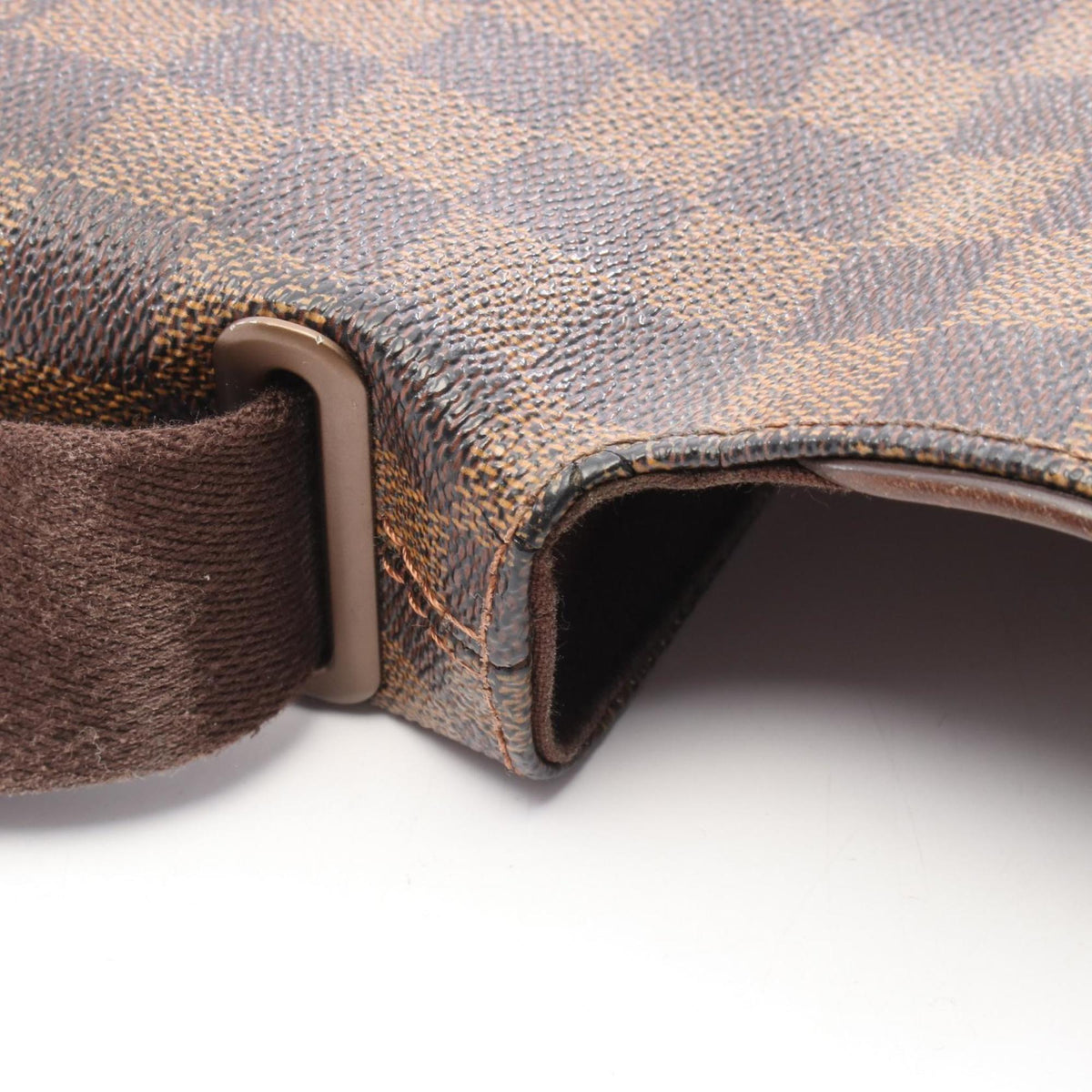 Louis Vuitton Brown Damier Canvas Coated Canvas Leather Handbag Shoulder Bag (Pre-Owned)