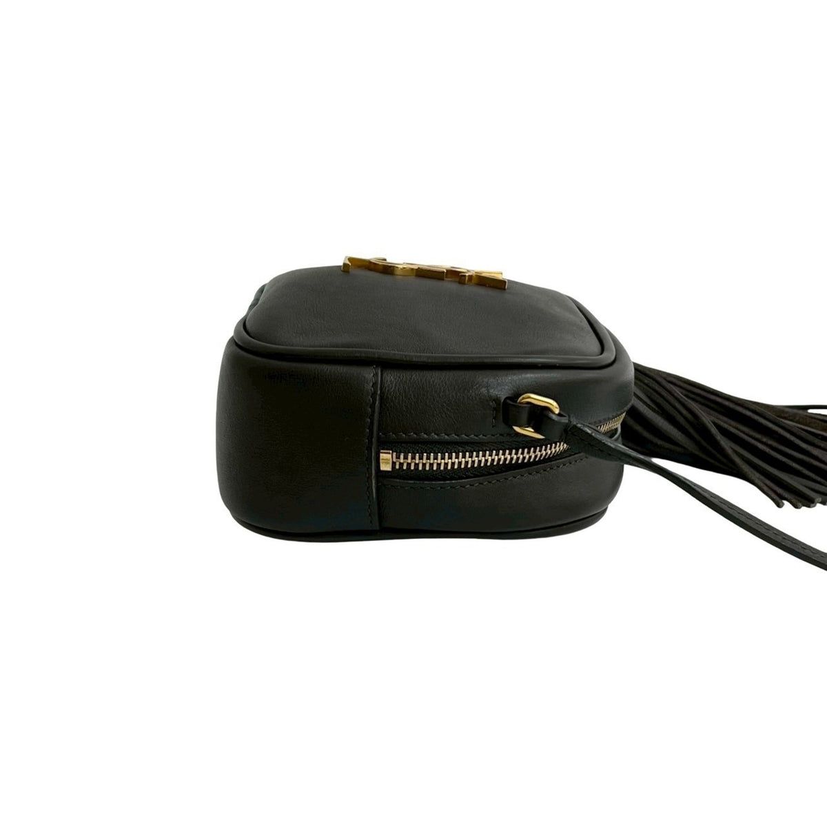 Yves Saint Laurent Brown Leather Pochette Shoulder Bag (Pre-Owned)