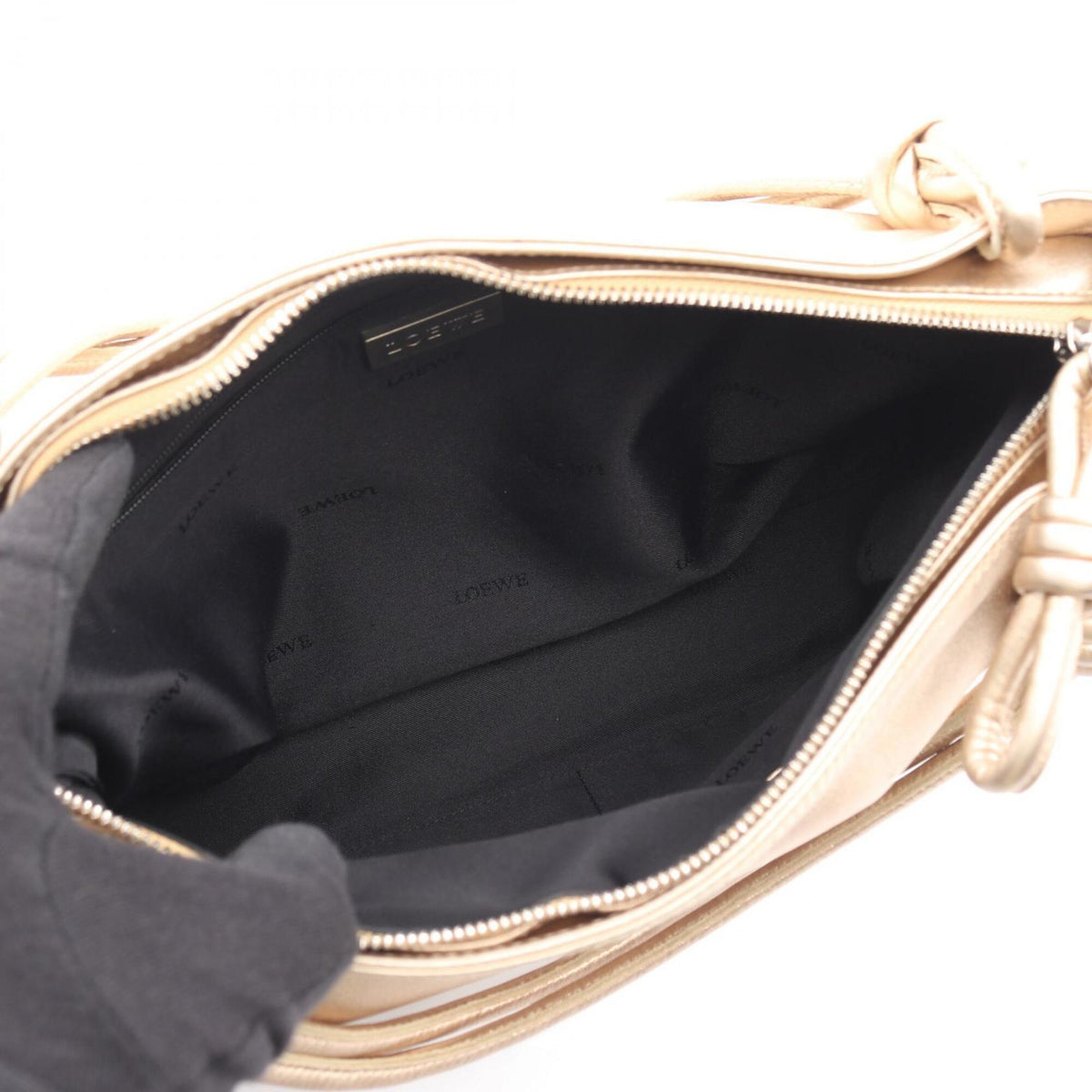 Loewe Gold Leather Handbag (Pre-Owned)