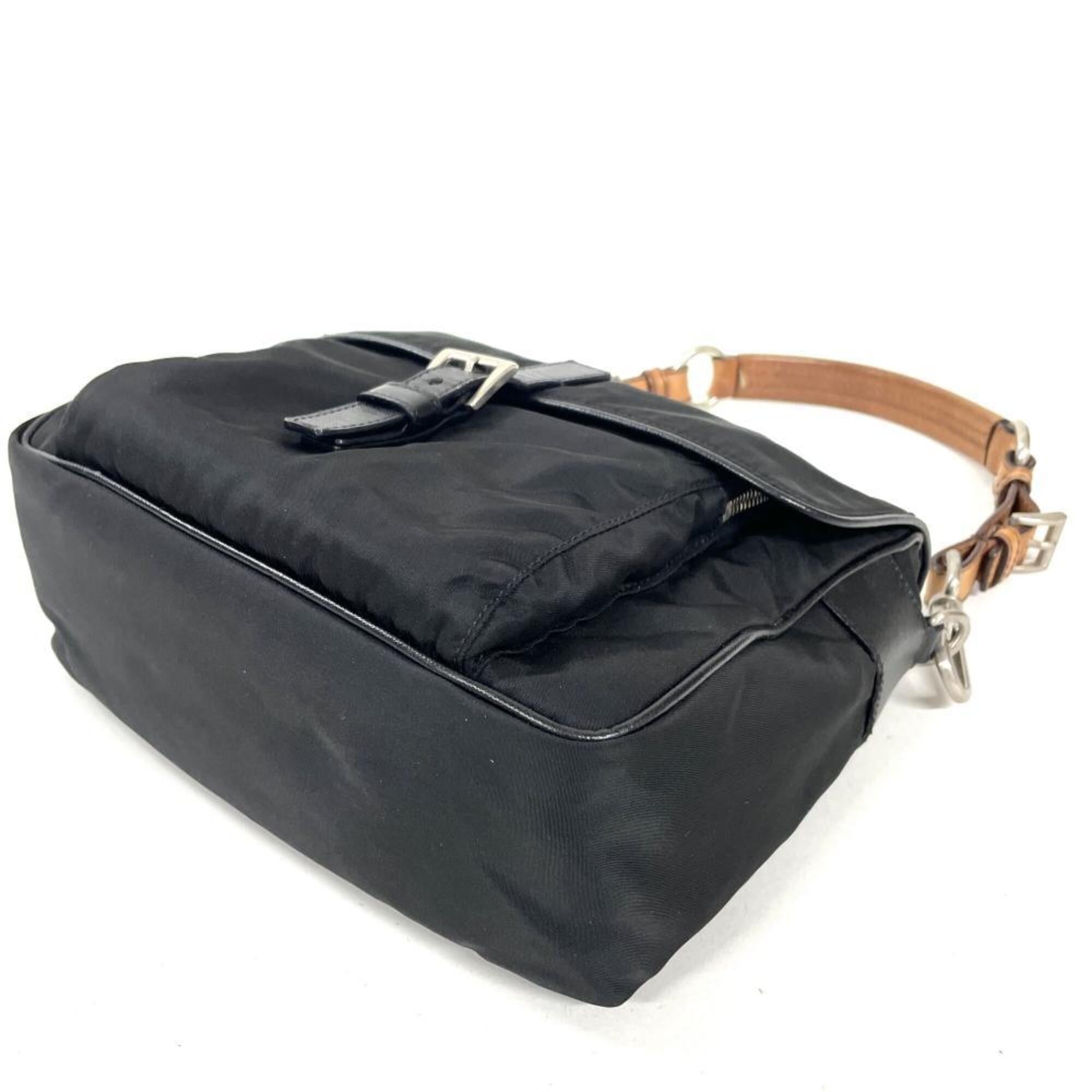 Prada Black Nylon Shoulder Bag (Pre-Owned)