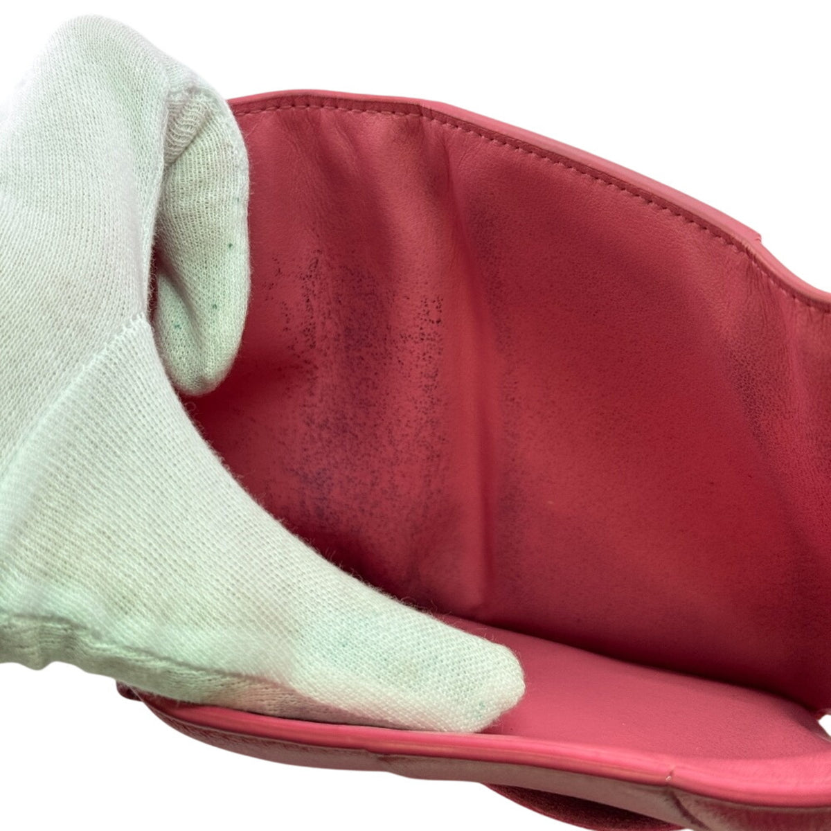 Bottega Veneta Pink Leather Wallet (Tri-Fold) (Pre-Owned)