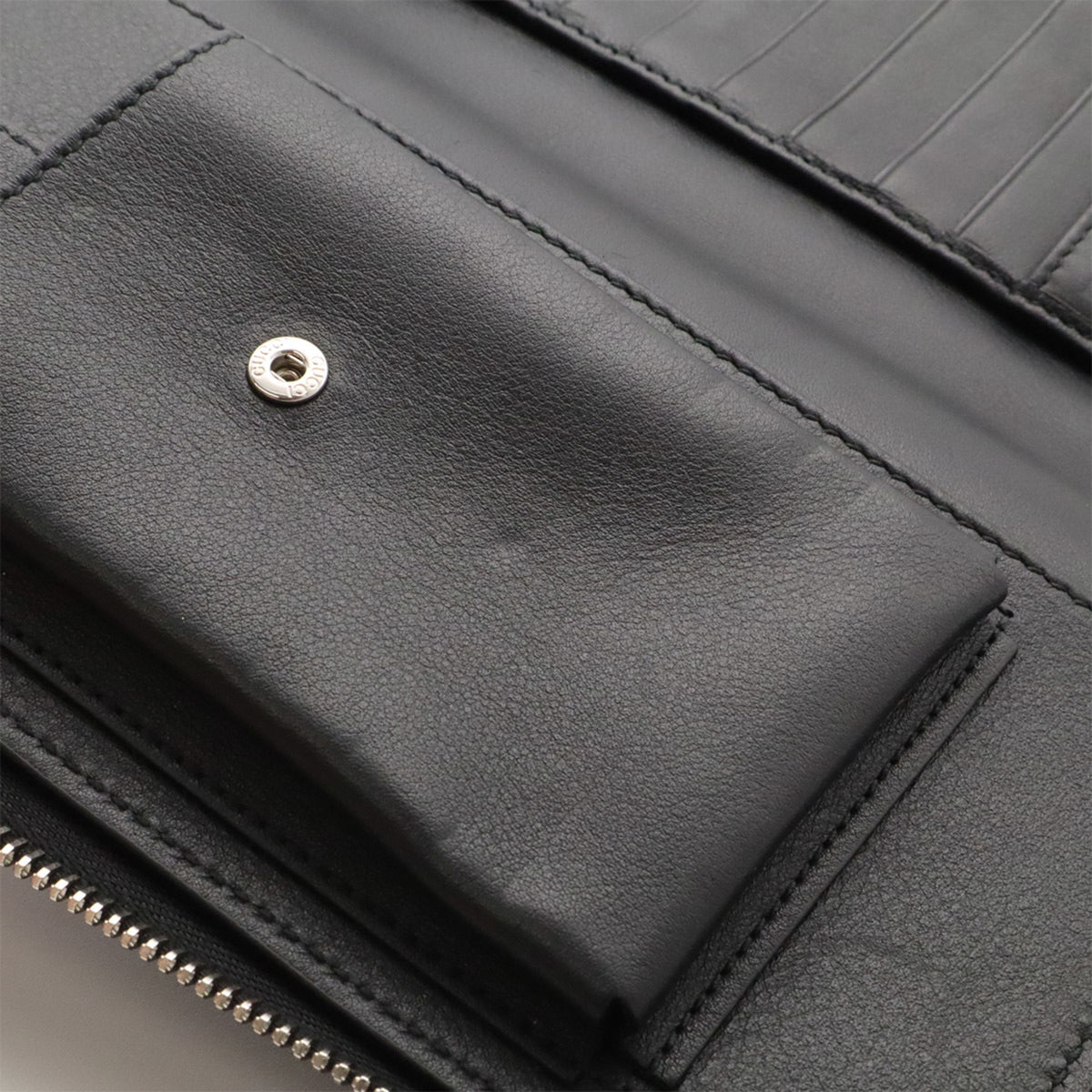 Gucci Black Leather Clutch Bag (Pre-Owned)
