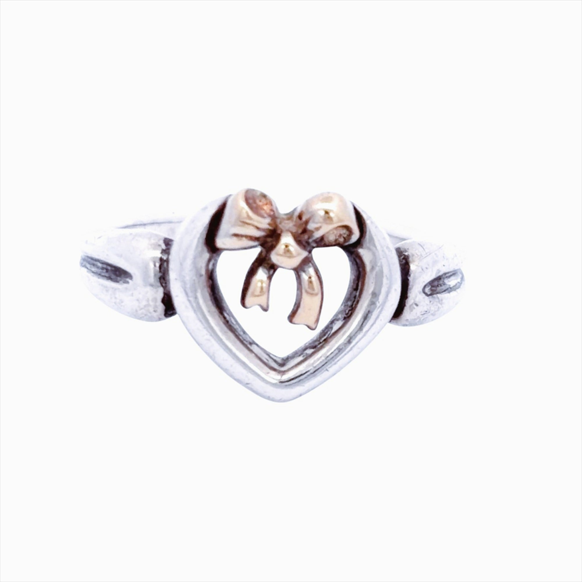 Tiffany Silver Yellow Gold (18K) Silver 925 Band Ring (Pre-Owned)