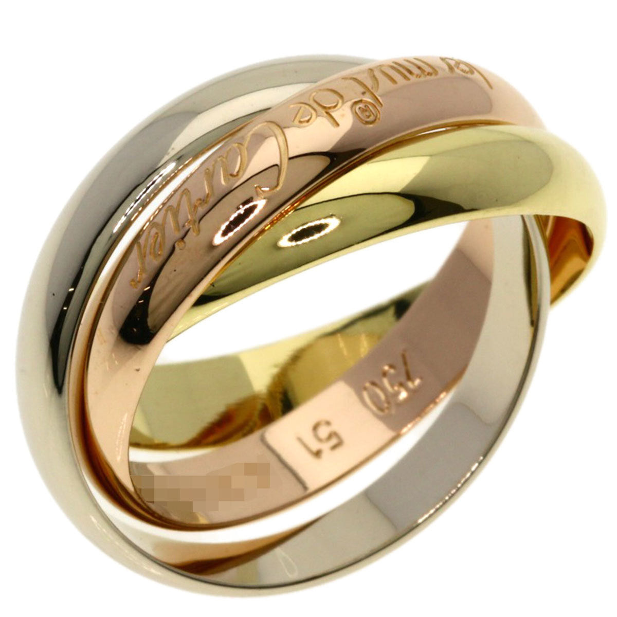 Cartier Yellow Gold (18K) Pink Gold (18K) White Gold (18K) Band Ring (Pre-Owned)