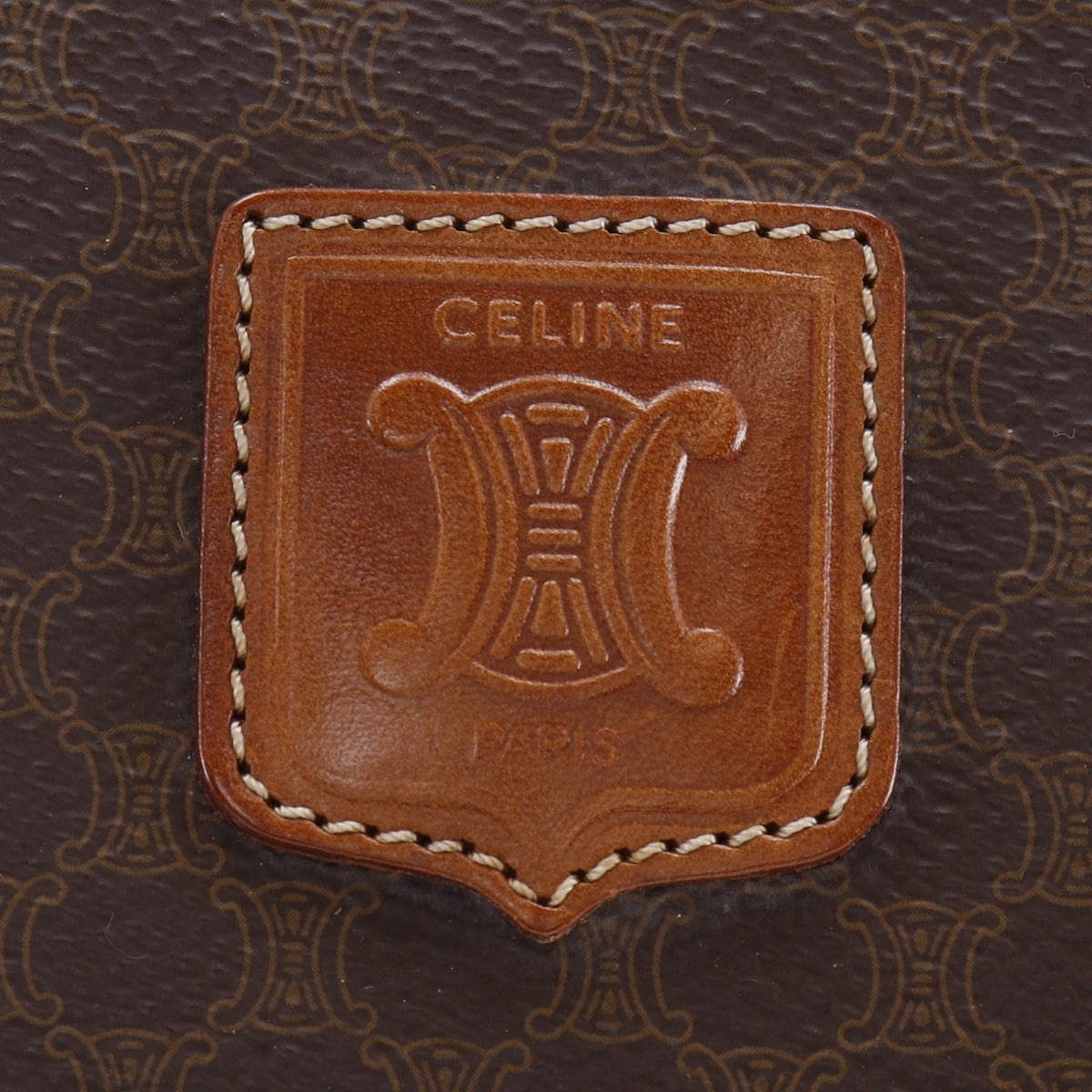Celine Macadam Brown Pvc Tote Bag (Pre-Owned)