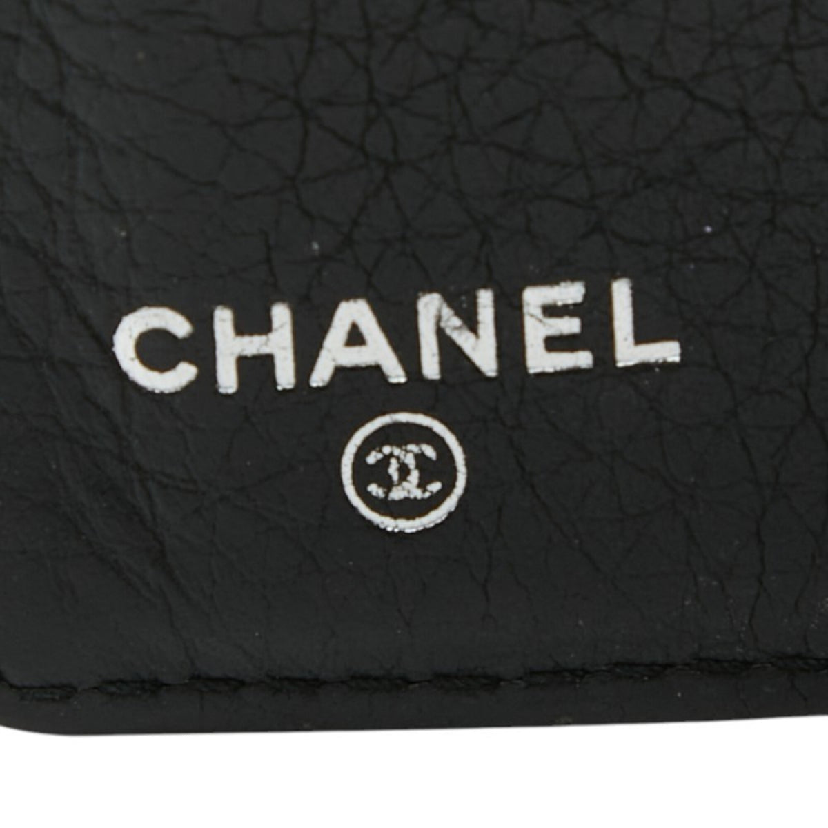 Chanel Black Leather Long Wallet (Bi-Fold) (Pre-Owned)