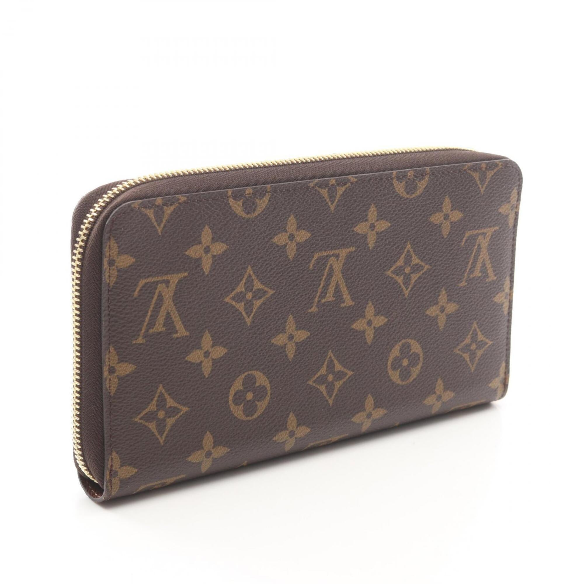 Louis Vuitton Monogram Brown Pvc Long Wallet (Bi-Fold) (Pre-Owned)