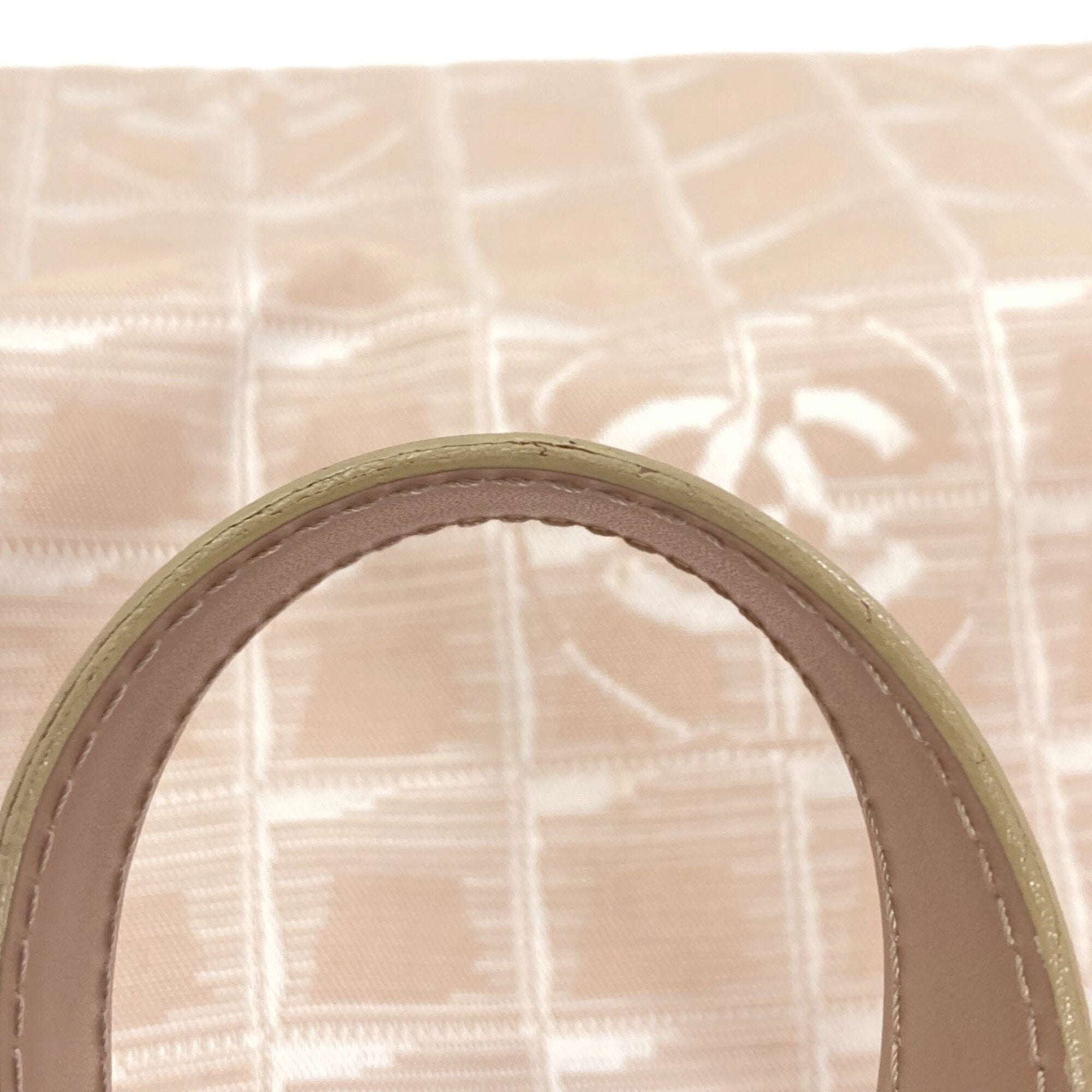Chanel New Travel Line Beige Jacquard Tote Bag (Pre-Owned)