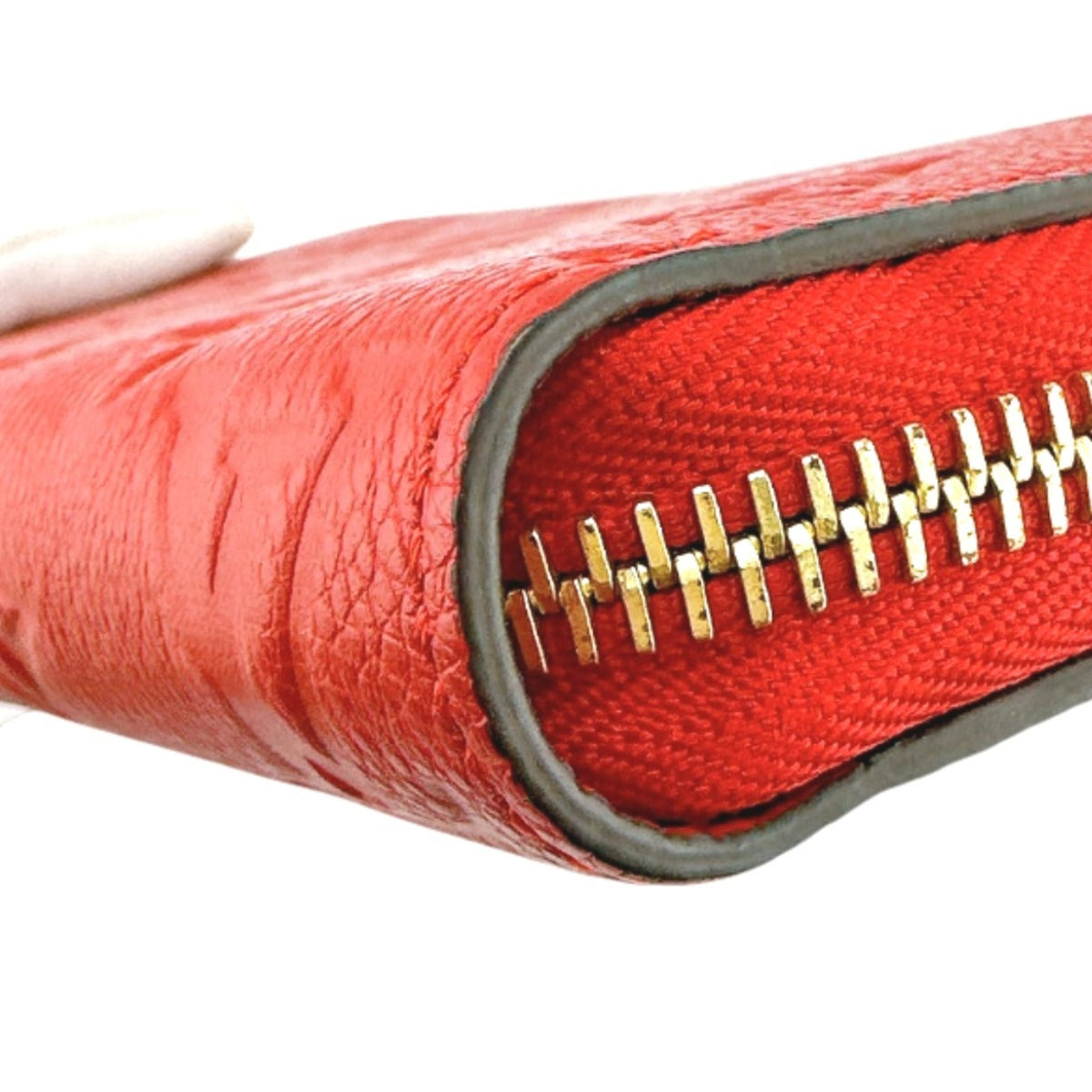 Louis Vuitton Red Color Monogram Empreinte Long Wallet (Bi-Fold) (Pre-Owned)