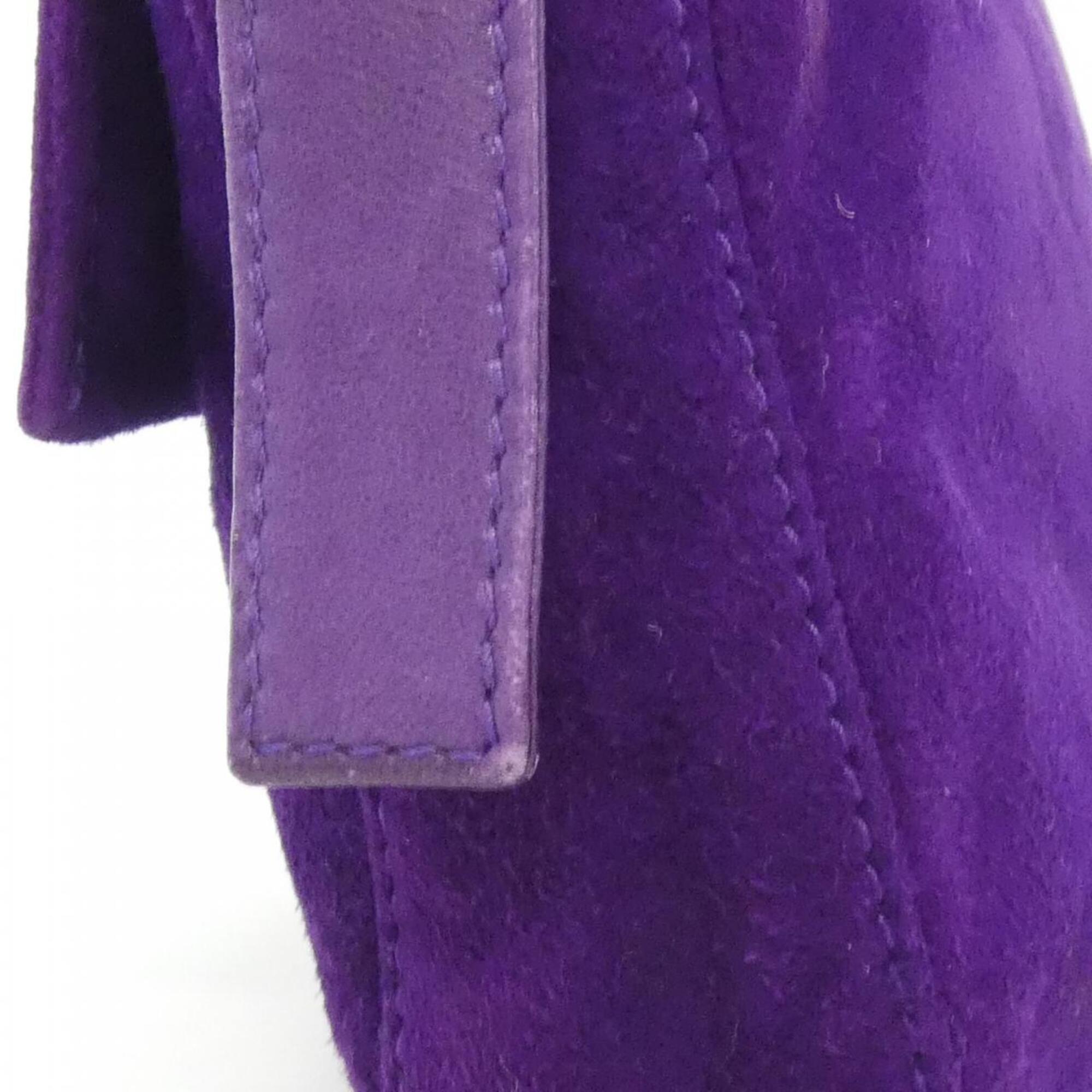 Fendi Purple Suede Handbag (Pre-Owned)