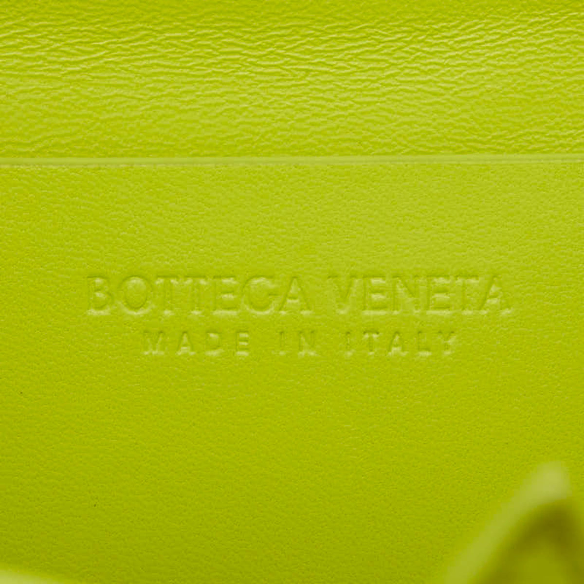 Bottega Veneta Green Yellow Leather Shoulder Bag (Pre-Owned)