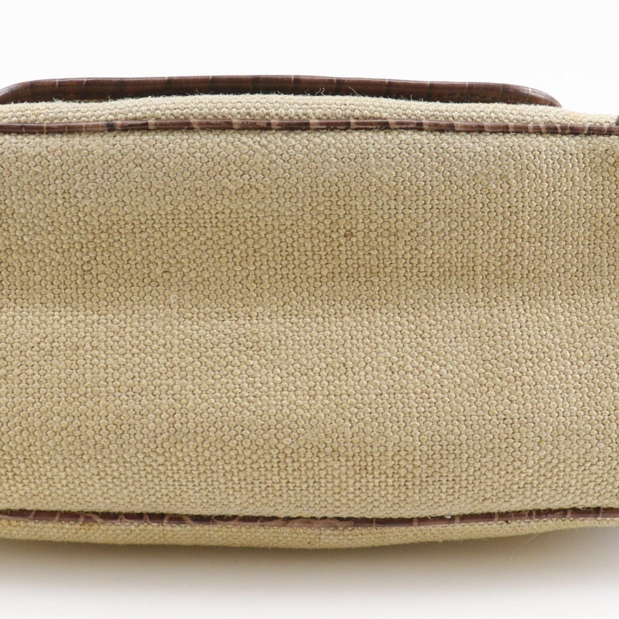 Celine Boogie Brown Straw Leather Handbag (Pre-Owned)