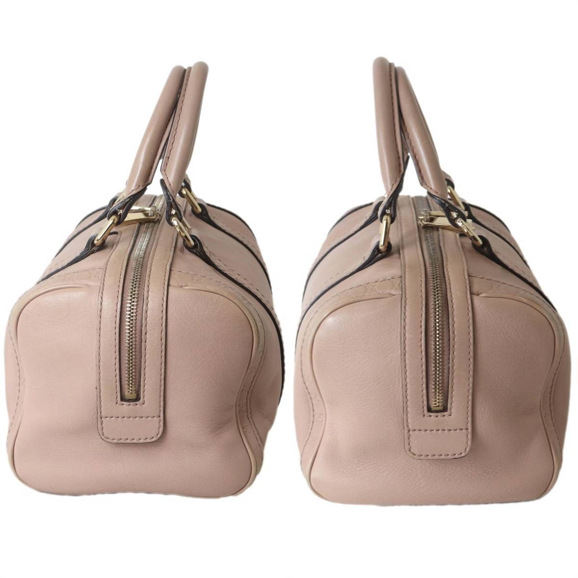 Gucci Beige Boston Bag Handbag Shoulder Bag (Pre-Owned)