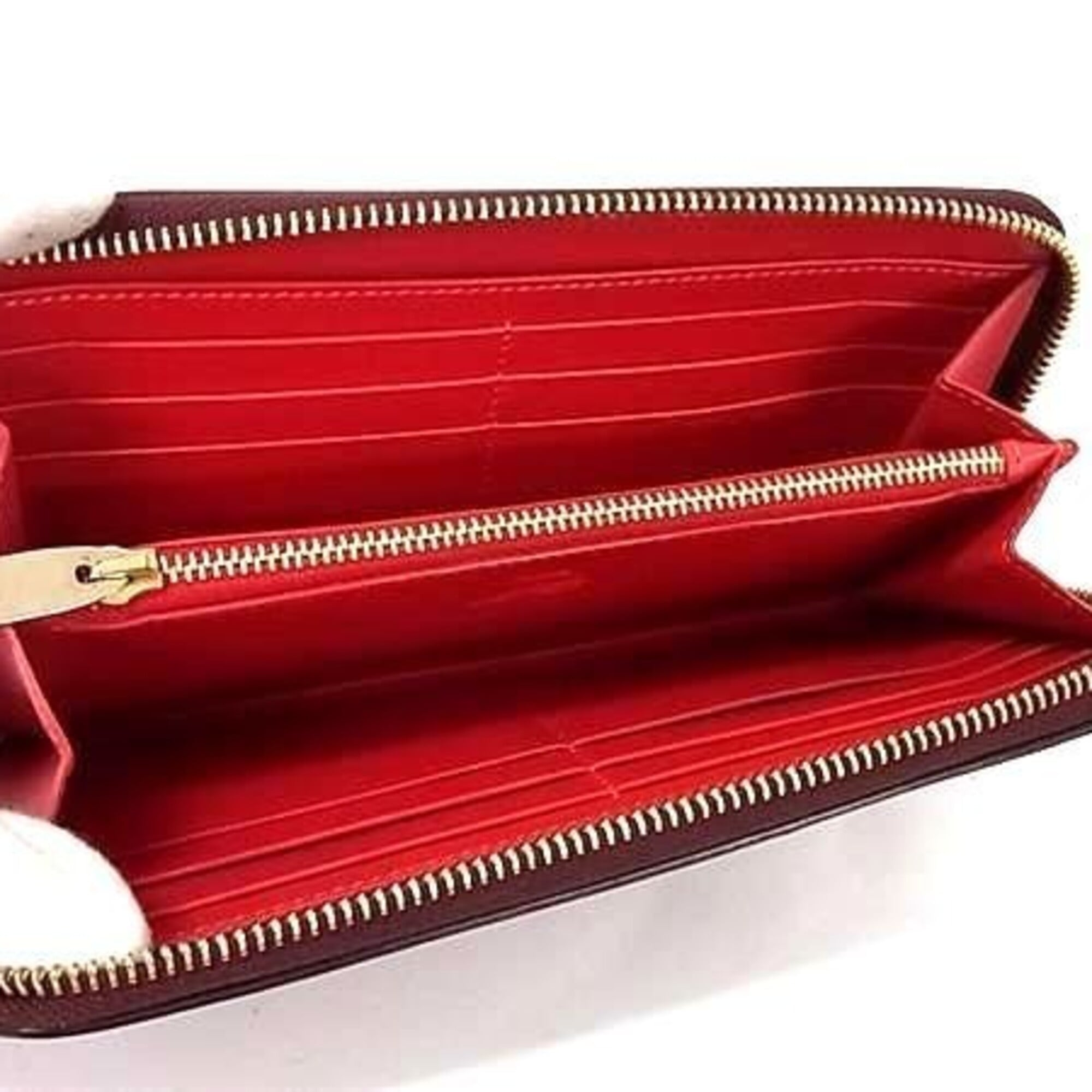 Christian Louboutin Bordeaux Leather Long Wallet (Bi-Fold) (Pre-Owned)