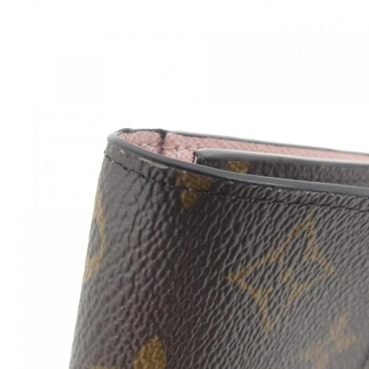 Louis Vuitton Monogram Marron Rose Ballerine Coated Canvas Long Wallet (Bi-Fold) (Pre-Owned)