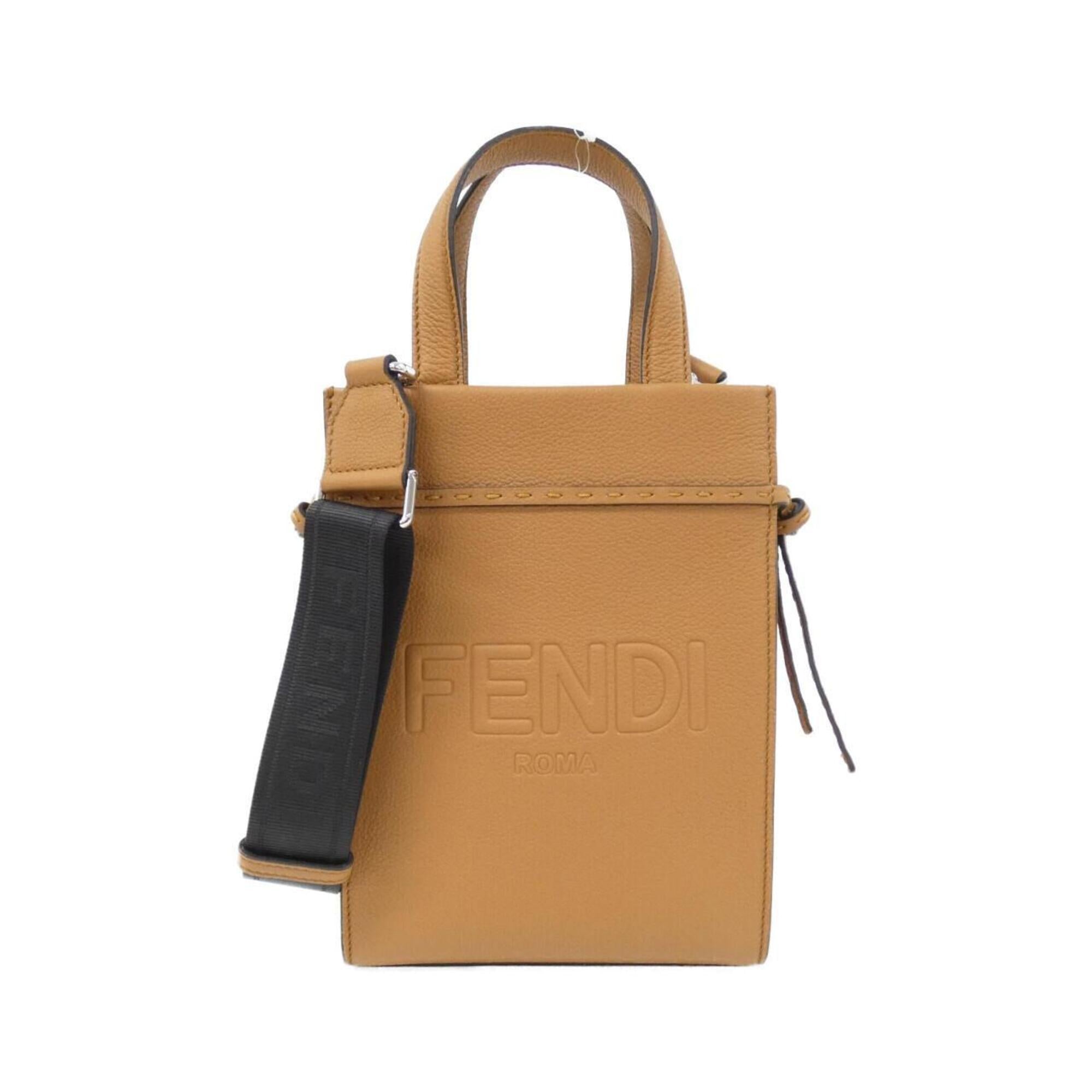 Fendi Brown Leather Handbag (Pre-Owned)