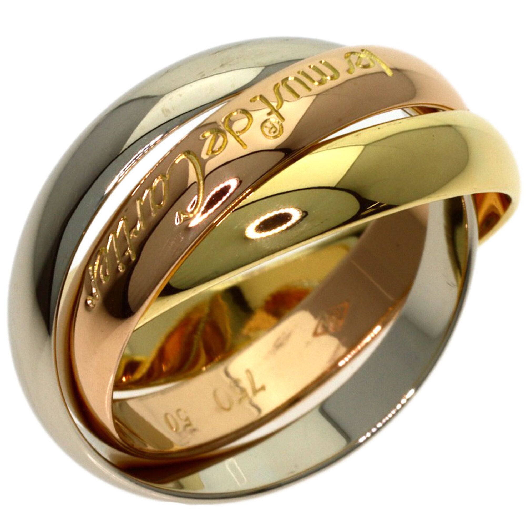 Cartier Yellow Gold (18K) Pink Gold (18K) White Gold (18K) Band Ring (Pre-Owned)