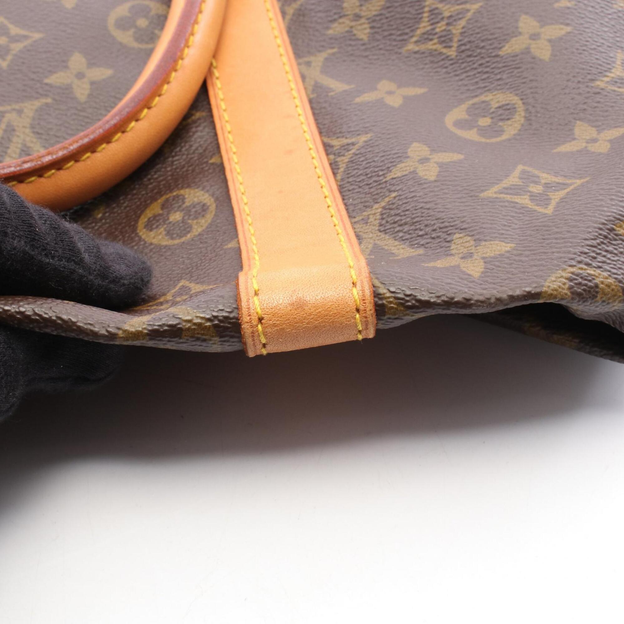 Louis Vuitton Monogram Brown Coated Canvas Leather Boston Bag (Pre-Owned)