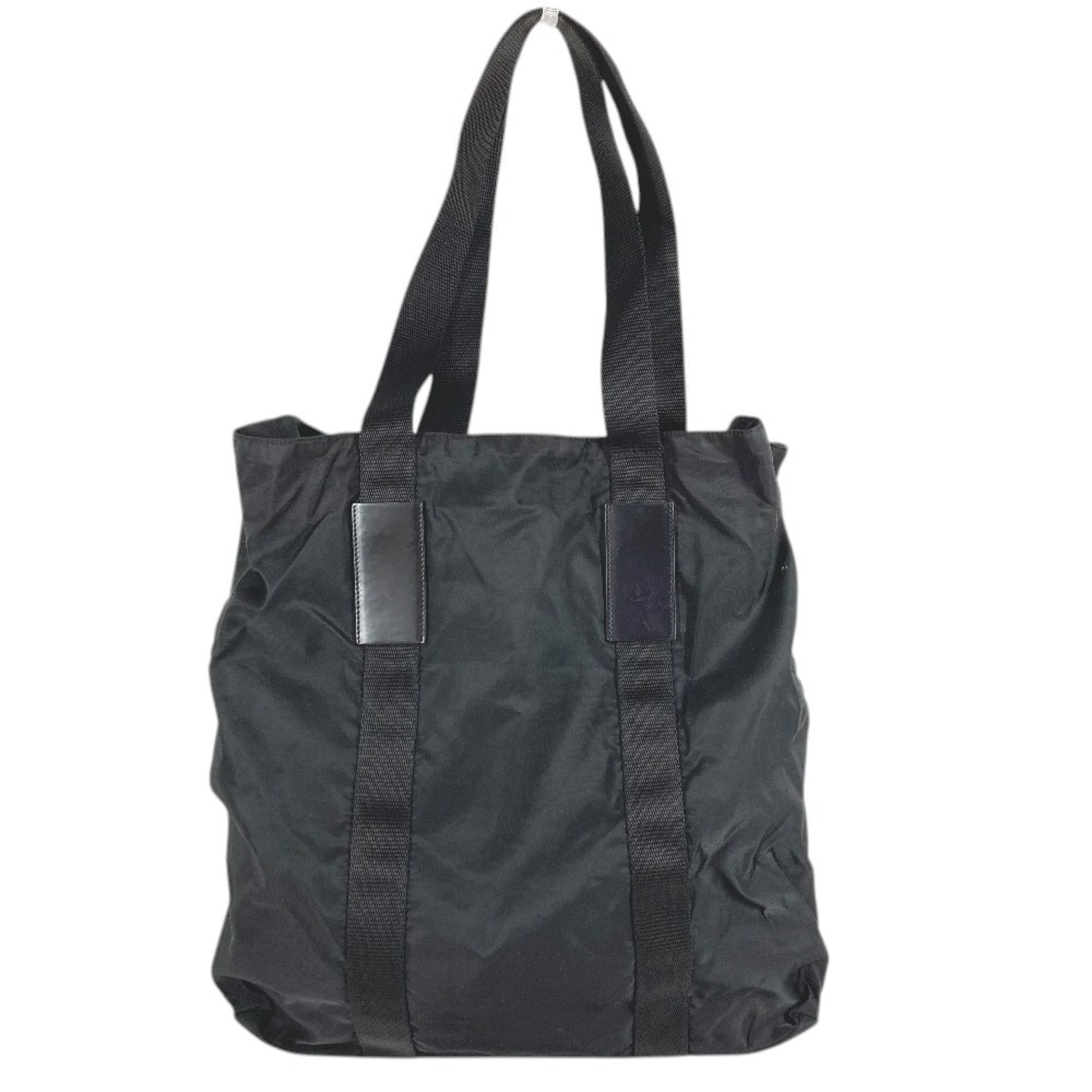 Prada Black Nylon Handbag Shoulder Bag Tote Bag (Pre-Owned)
