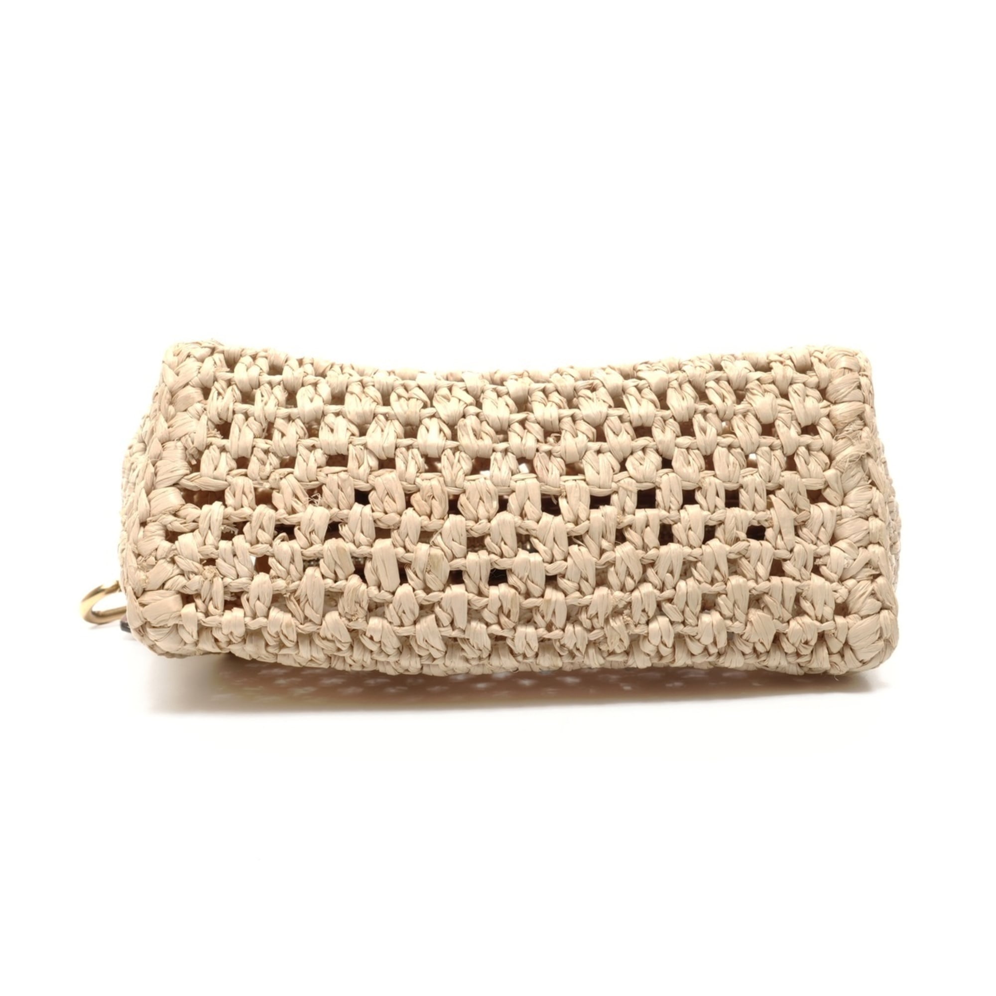 Louis Vuitton Beige Raffia Shoulder Bag (Pre-Owned)