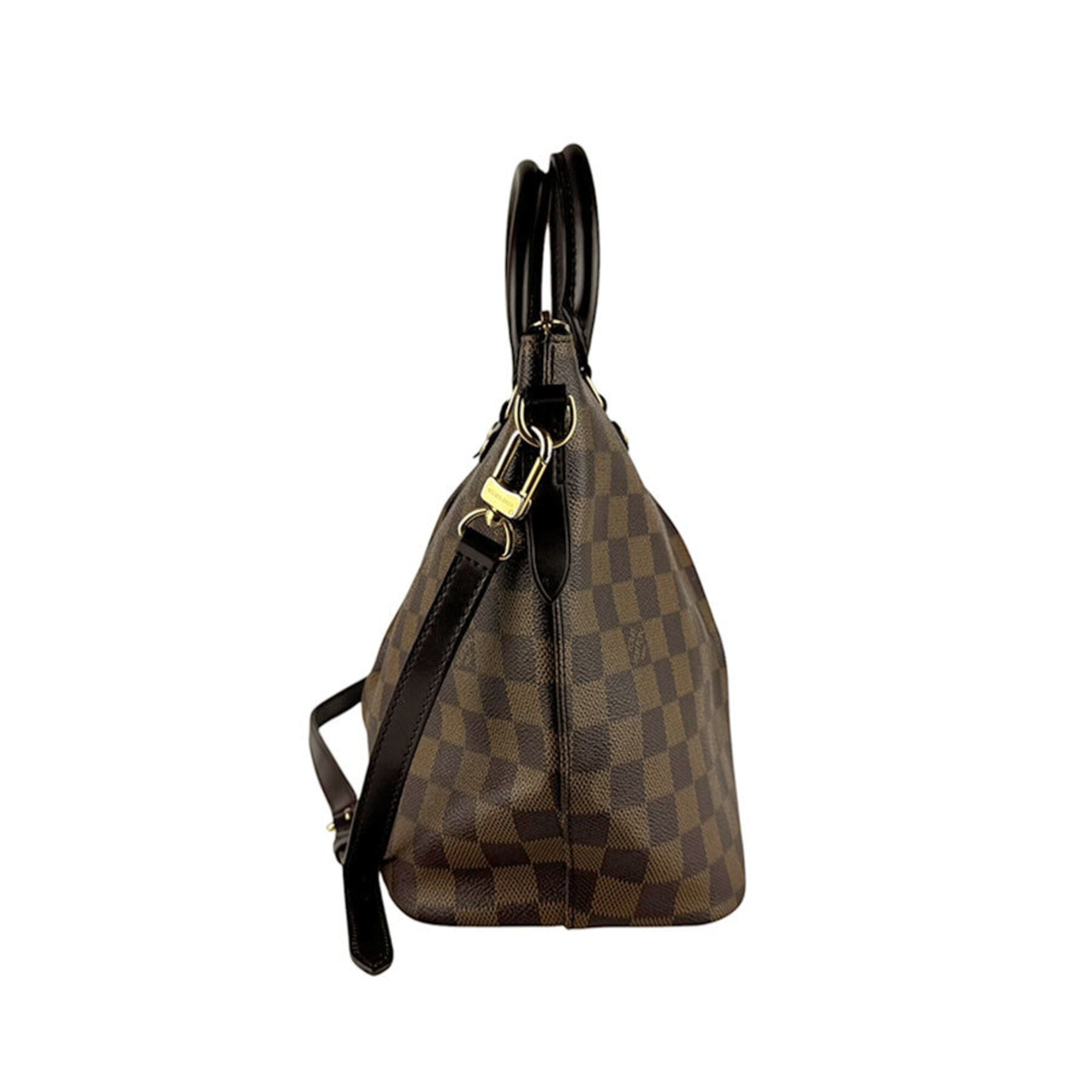 Louis Vuitton Damier Canvas Ebene Damier Canvas Handbag Shoulder Bag (Pre-Owned)