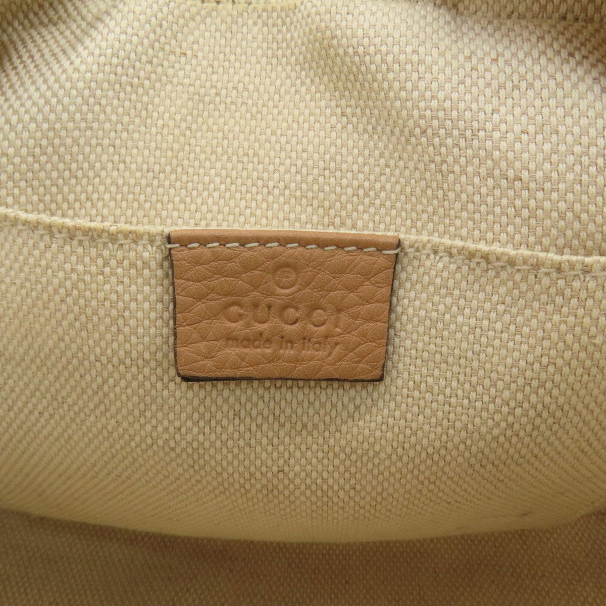 Gucci Soho Brown White Canvas Shoulder Bag (Pre-Owned)