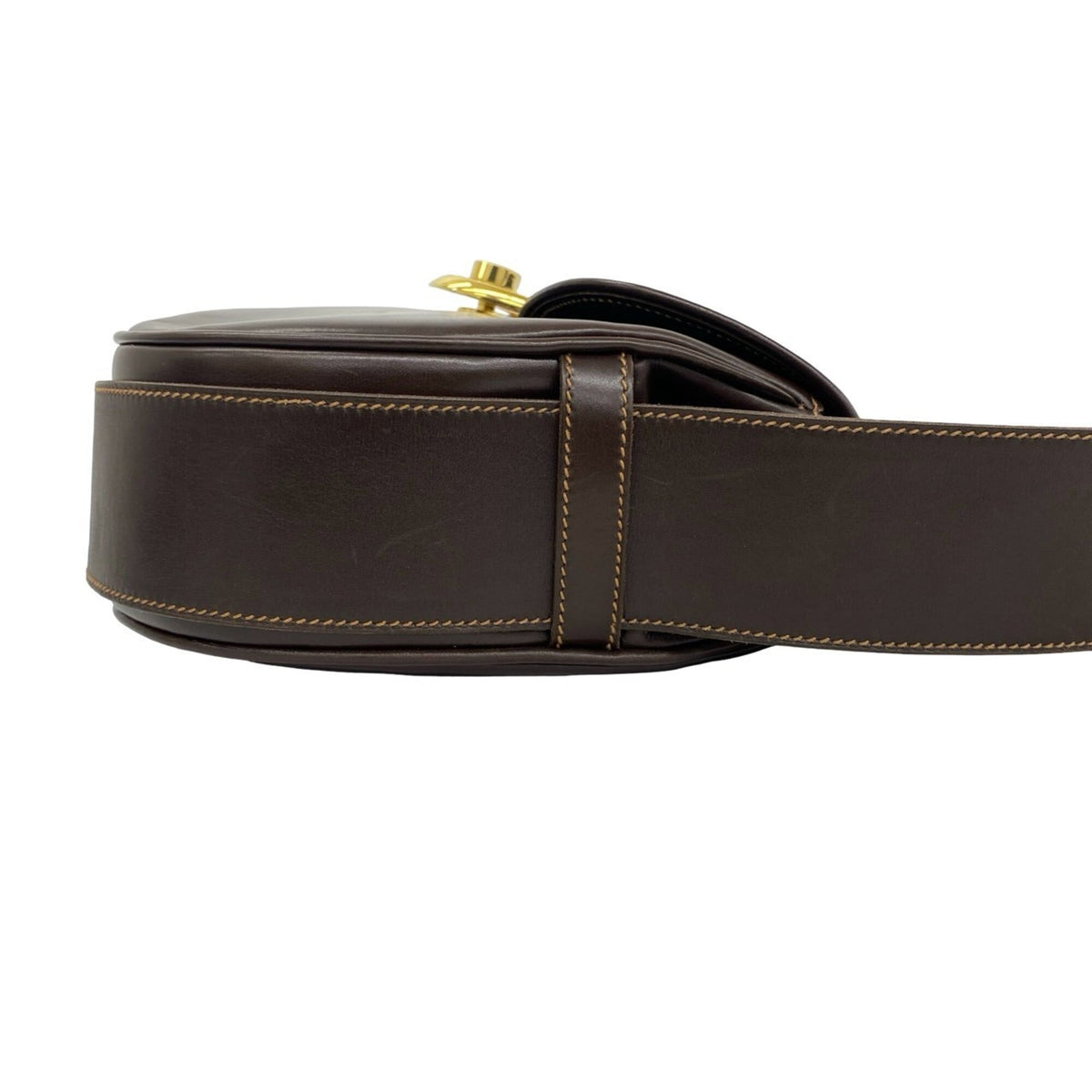 Gucci Brown Leather Shoulder Bag (Pre-Owned)