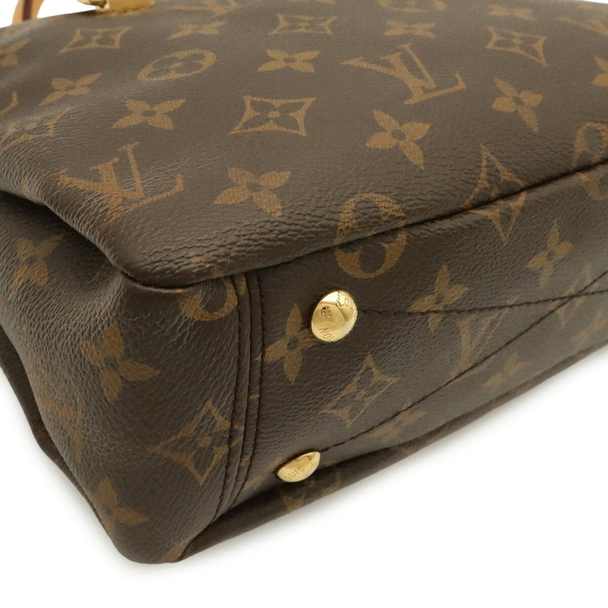 Louis Vuitton Poppy Petal Monogram Canvas Pvc Coated Canvas Leather Handbag Shoulder Bag (Pre-Owned)