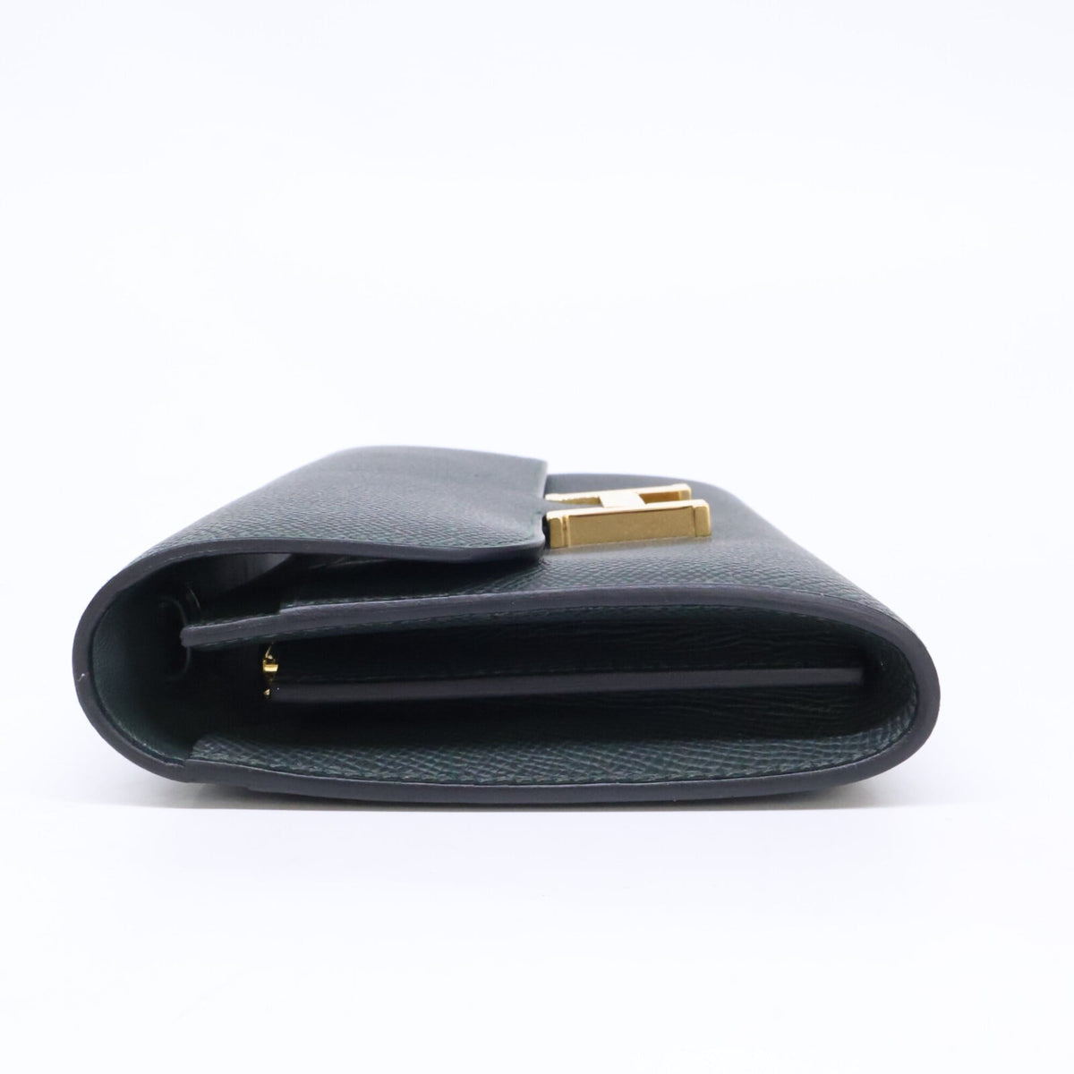 Hermes Vert Fonce Epsom Leather Clutch Bag Shoulder Bag (Pre-Owned)