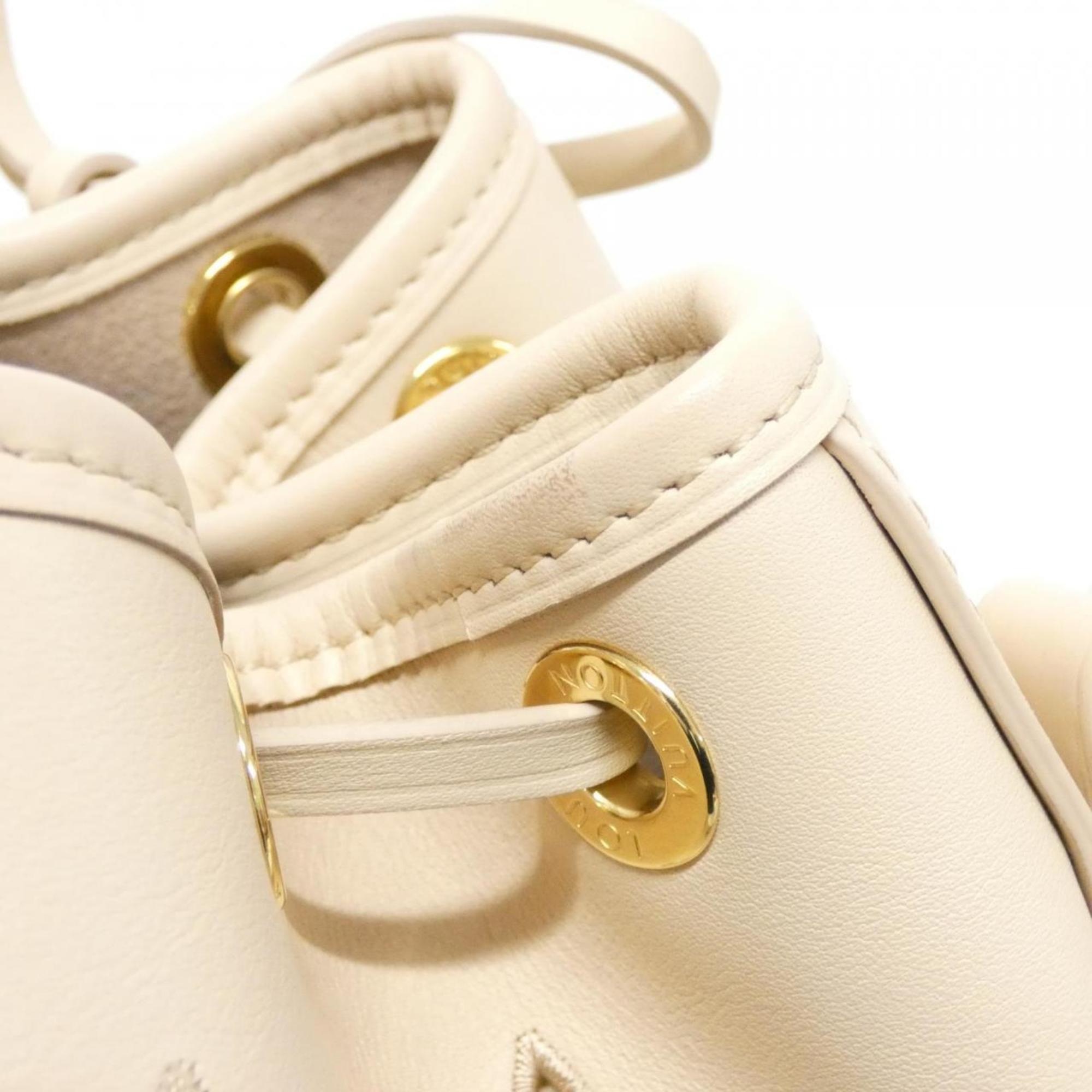 Louis Vuitton Beige Leather Shoulder Bag (Pre-Owned)