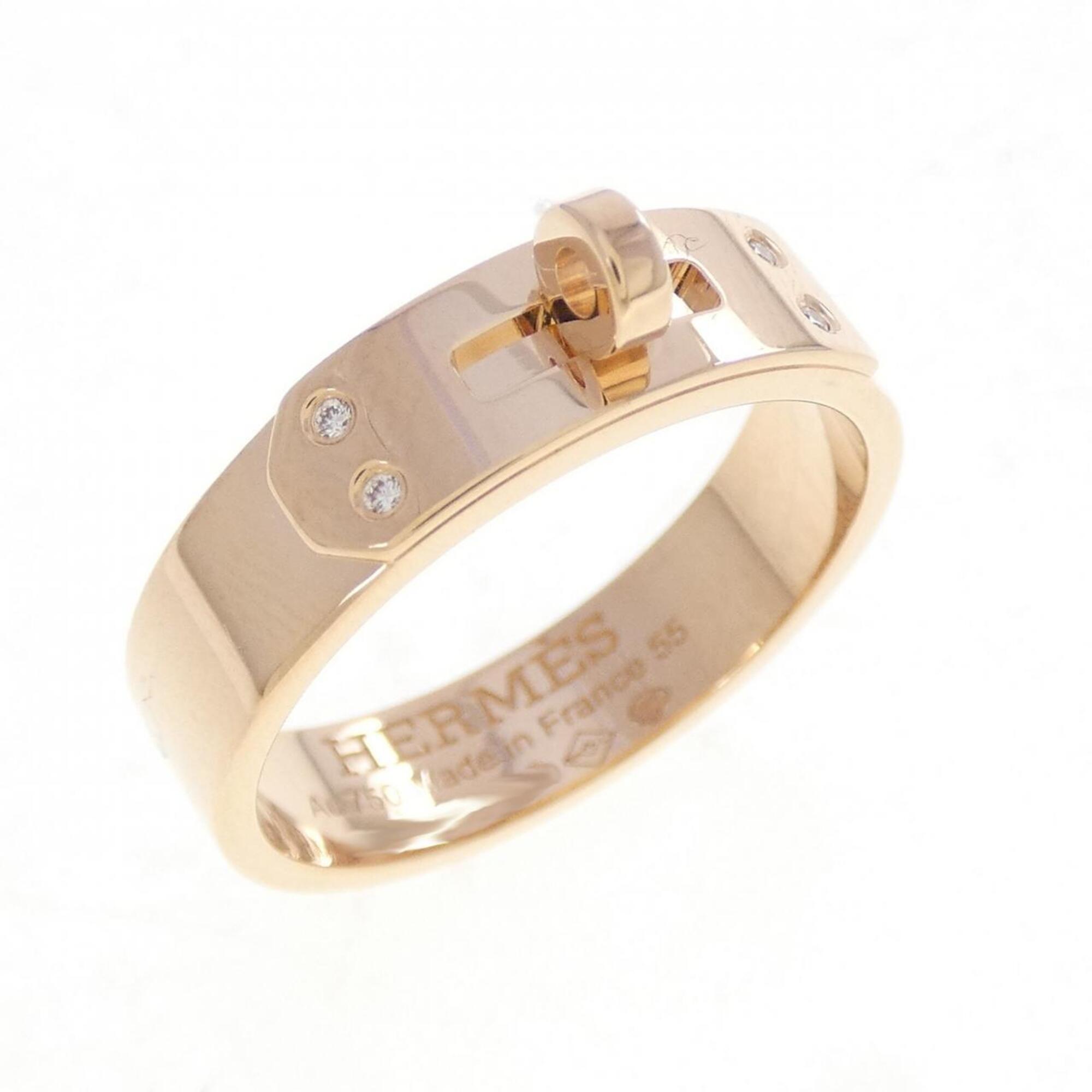 Hermes Pink Gold (18K) Band Ring (Pre-Owned)