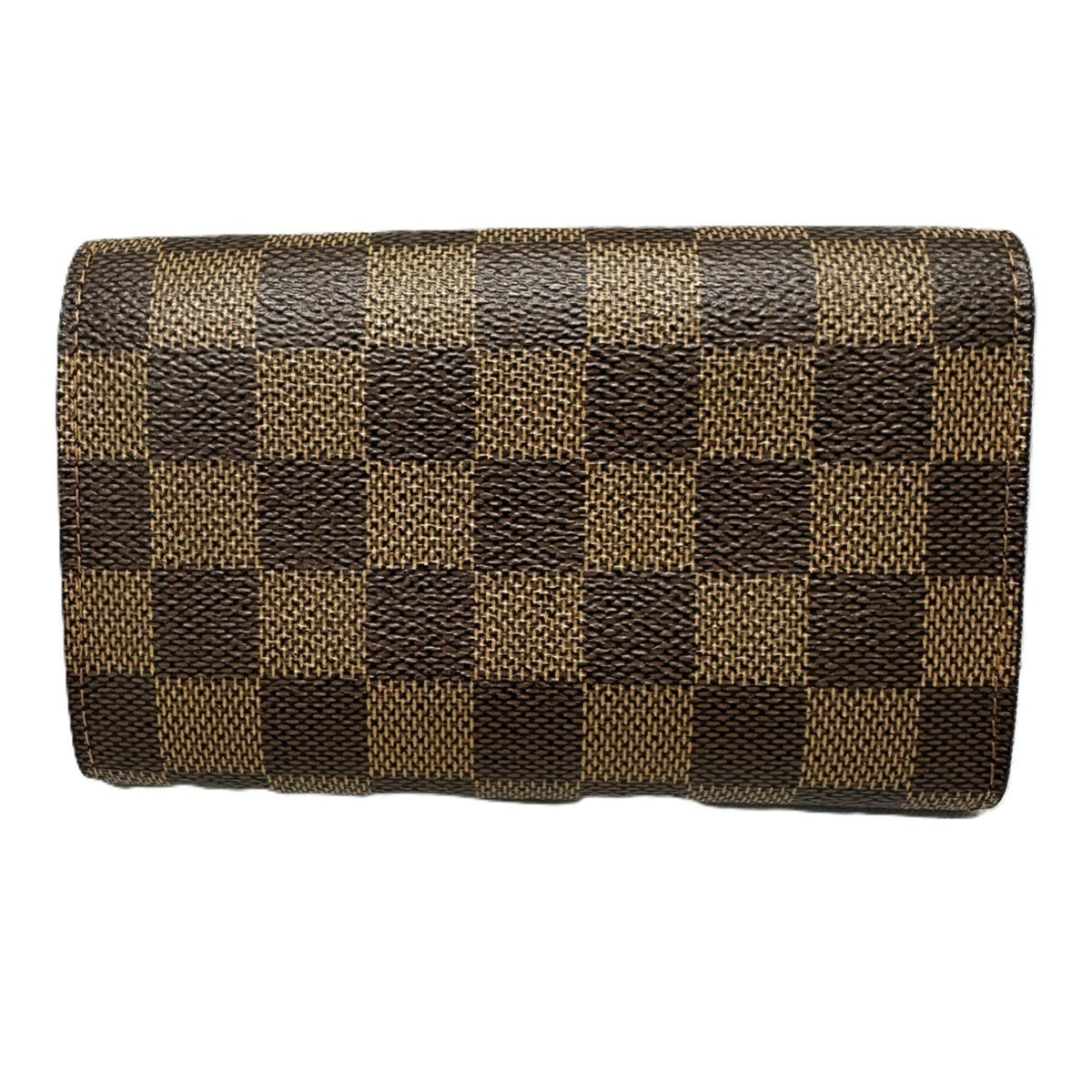 Louis Vuitton Damier Brown Ebene Pvc Leather Wallet (Bi-Fold) (Pre-Owned)