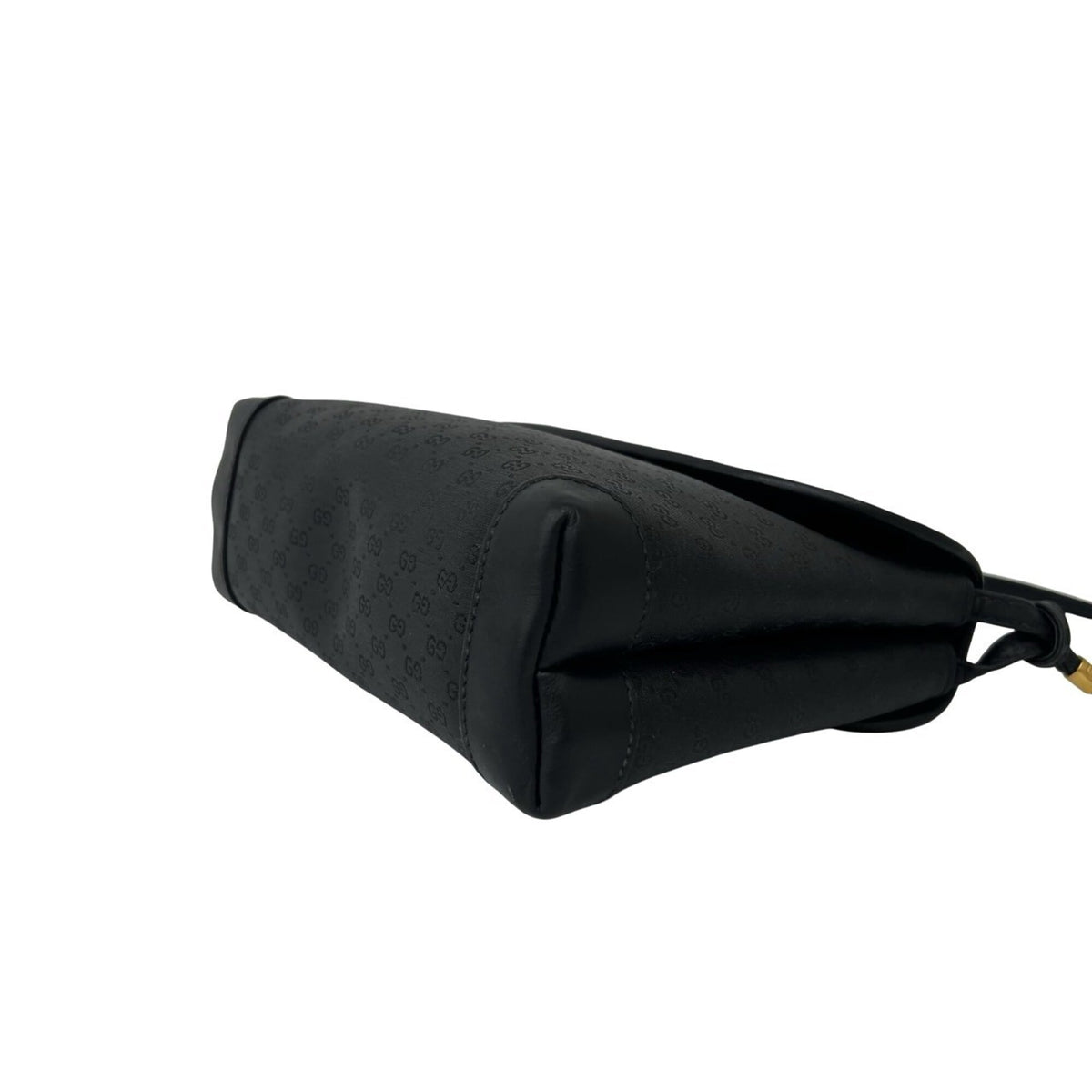 Gucci Black Leather Pvc Pochette Shoulder Bag (Pre-Owned)