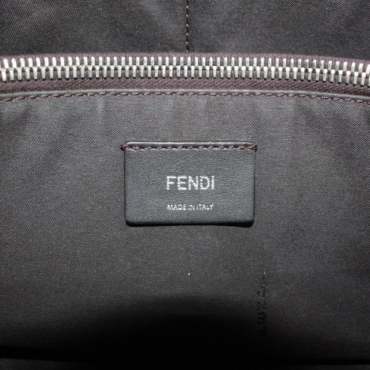 Fendi Black Ivory Pink Leather Handbag Shoulder Bag (Pre-Owned)