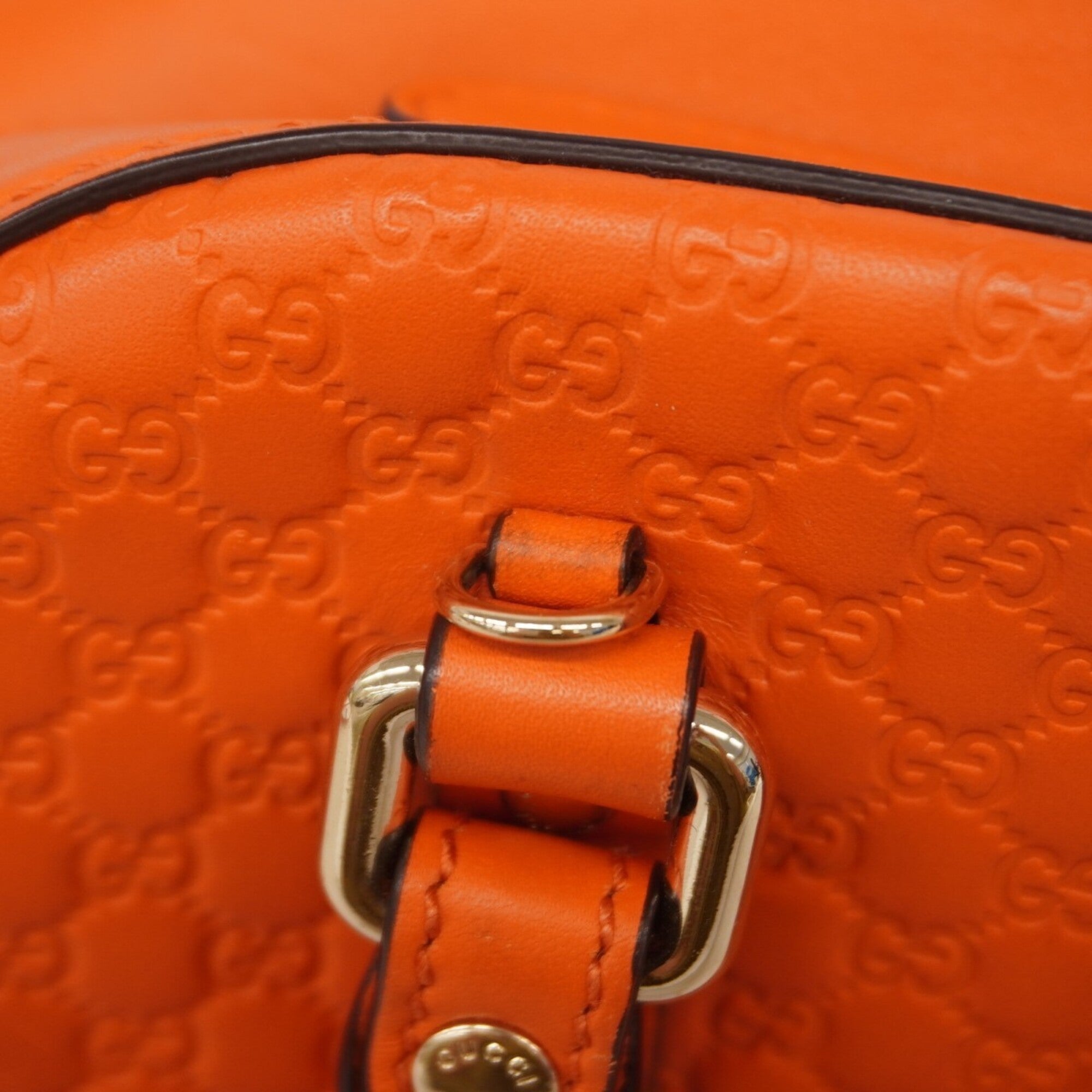 Gucci Orange Leather Handbag (Pre-Owned)