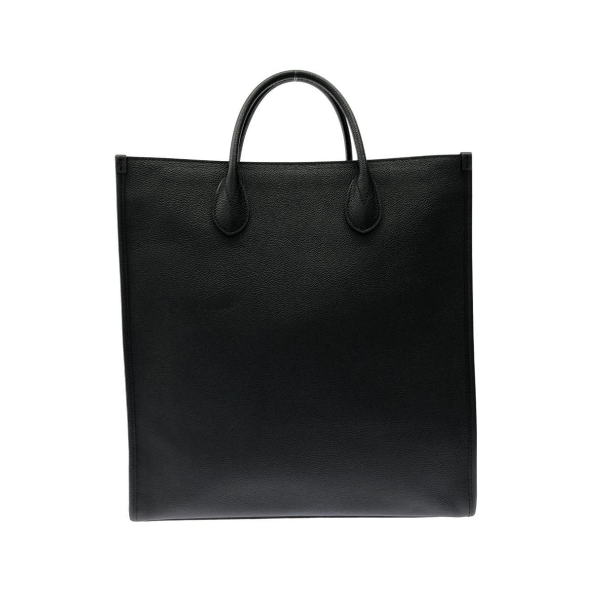Gucci Black Leather Gg Supreme Handbag (Pre-Owned)
