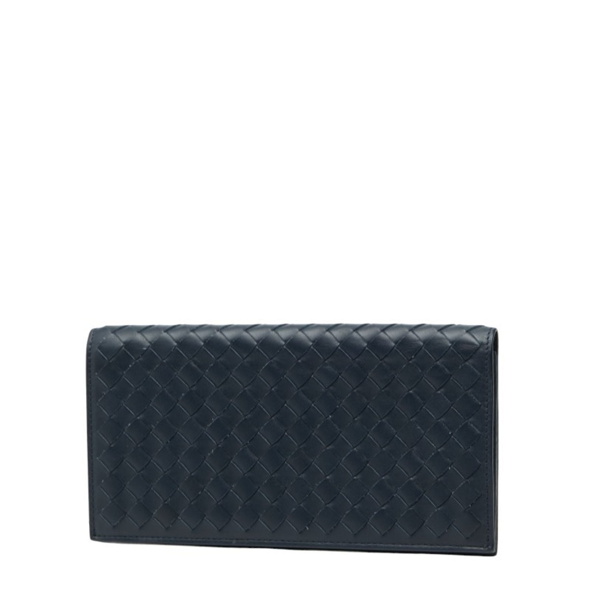 Bottega Veneta Navy Leather Wallet (Bi-Fold) (Pre-Owned)