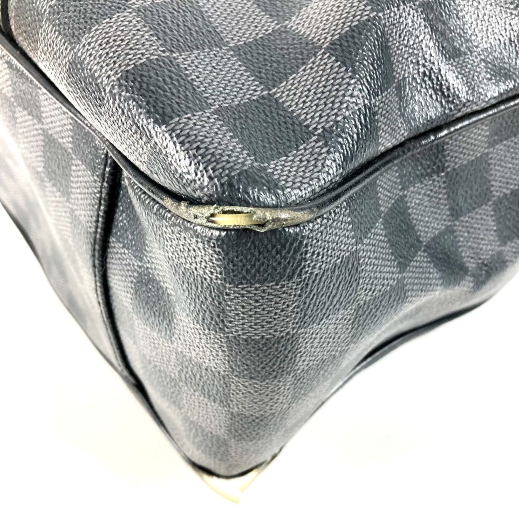 Louis Vuitton Black Galle Damier Graphite Shoulder Bag Tote Bag (Pre-Owned)