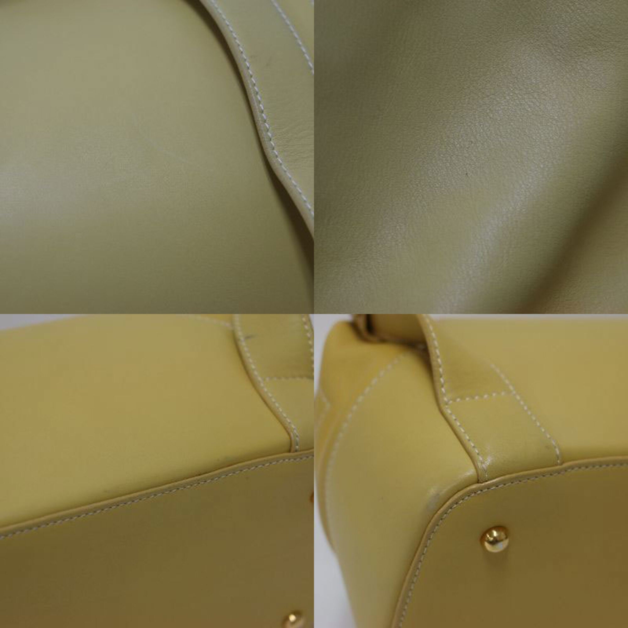 Loewe Yellow Leather Backpack (Pre-Owned)