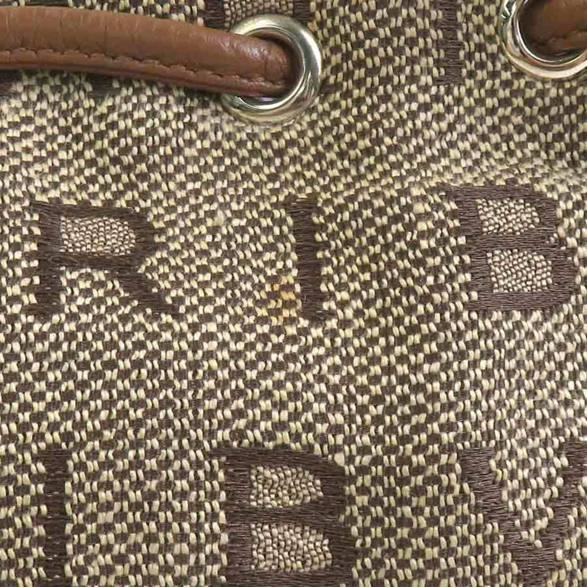 Bvlgari Brown Canvas Leather Handbag (Pre-Owned)