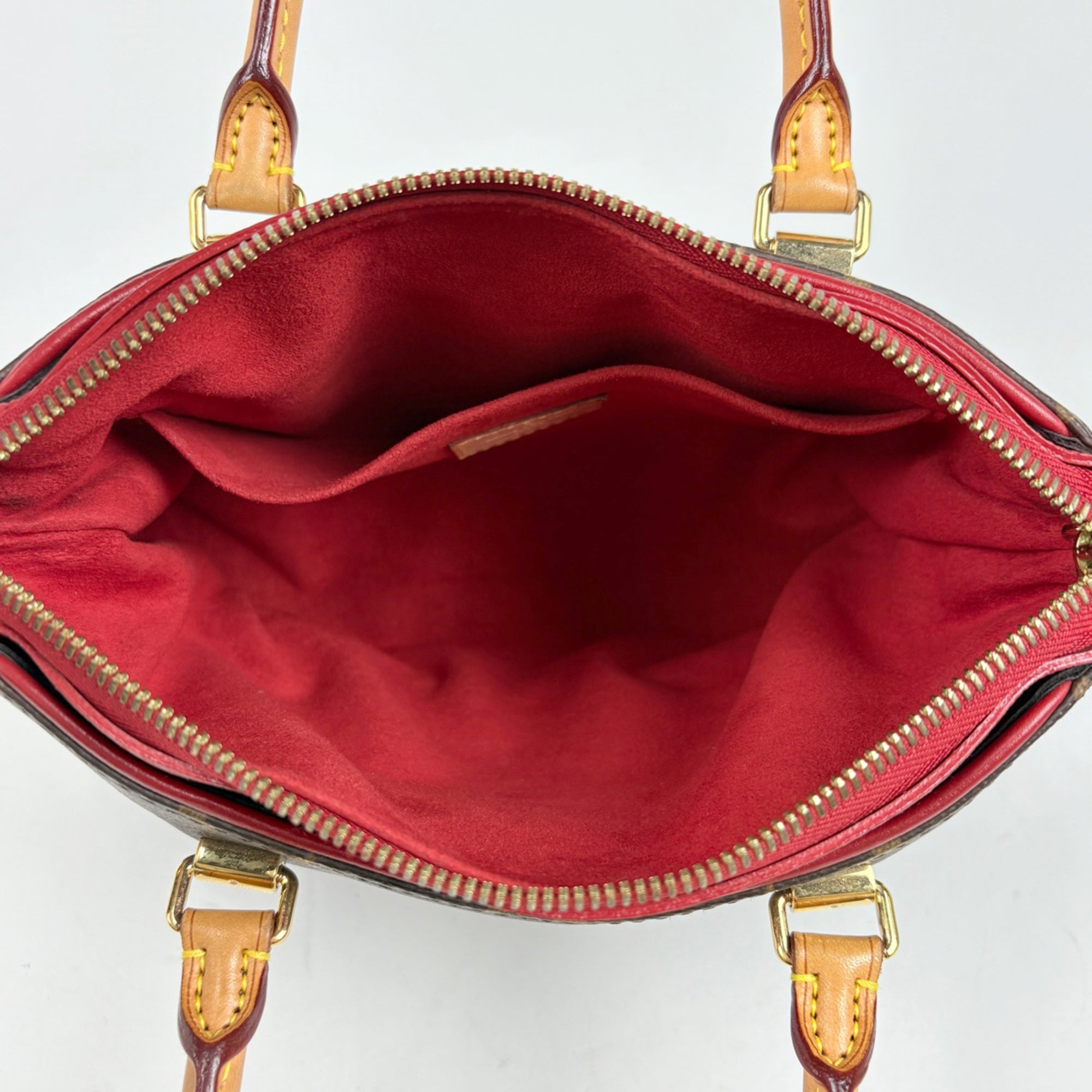 Louis Vuitton Brown Cerise Monogram Red Color Monogram Handbag Shoulder Bag (Pre-Owned)