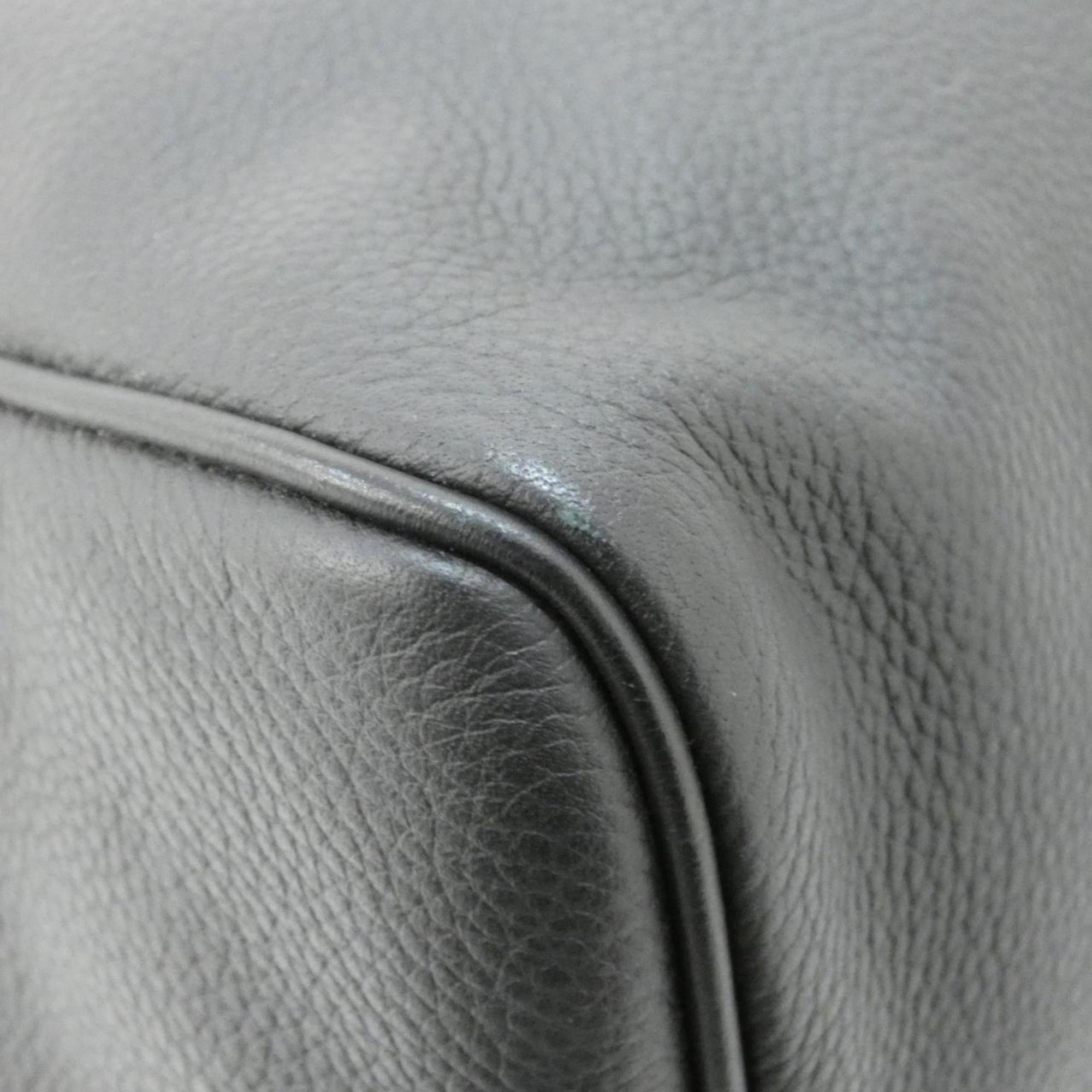 Louis Vuitton Black Leather Boston Bag (Pre-Owned)